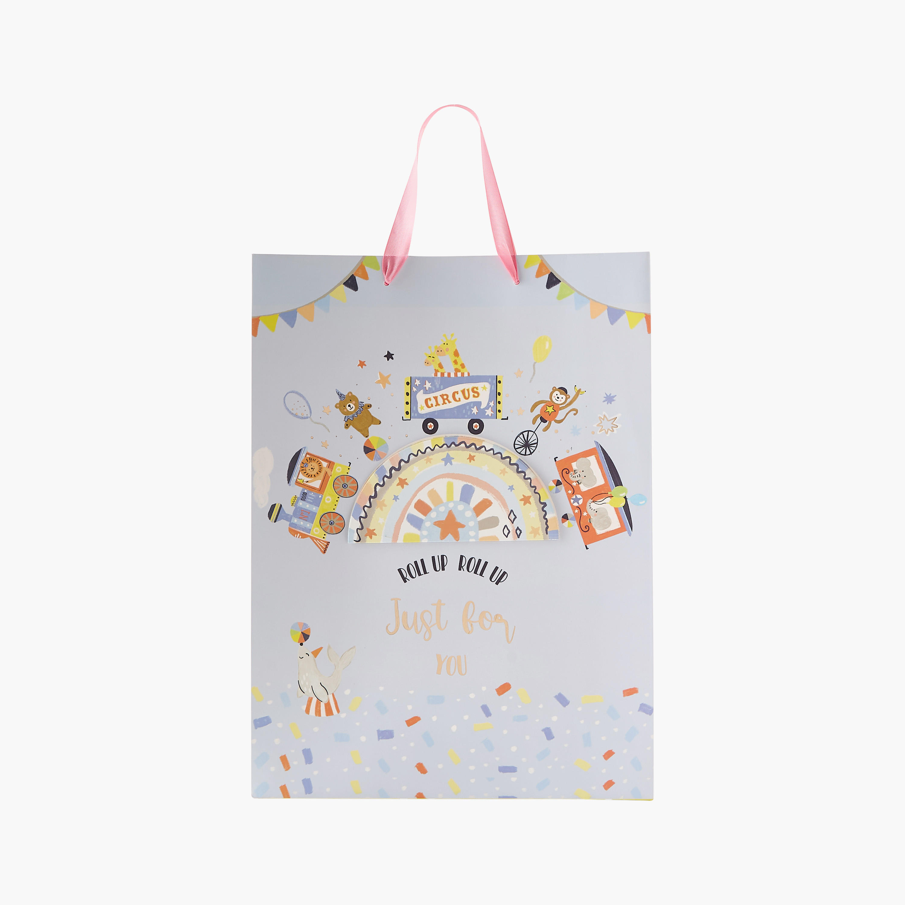 Findz Circus Print Paper Gift Bag - 31x12x42 cms-household-giftingaccessories-giftings-image-1
