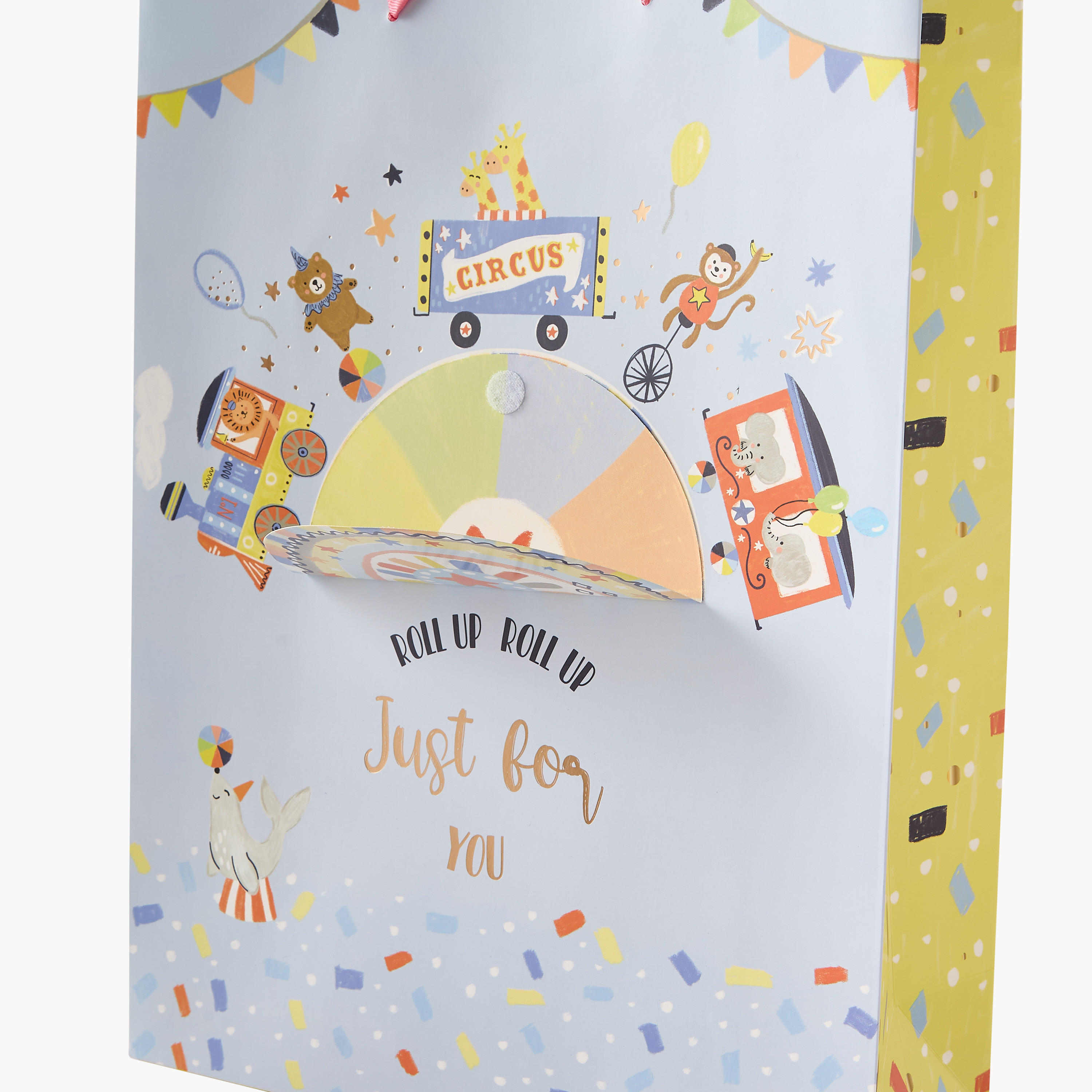 Findz Circus Print Paper Gift Bag - 31x12x42 cms-household-giftingaccessories-giftings-image-3