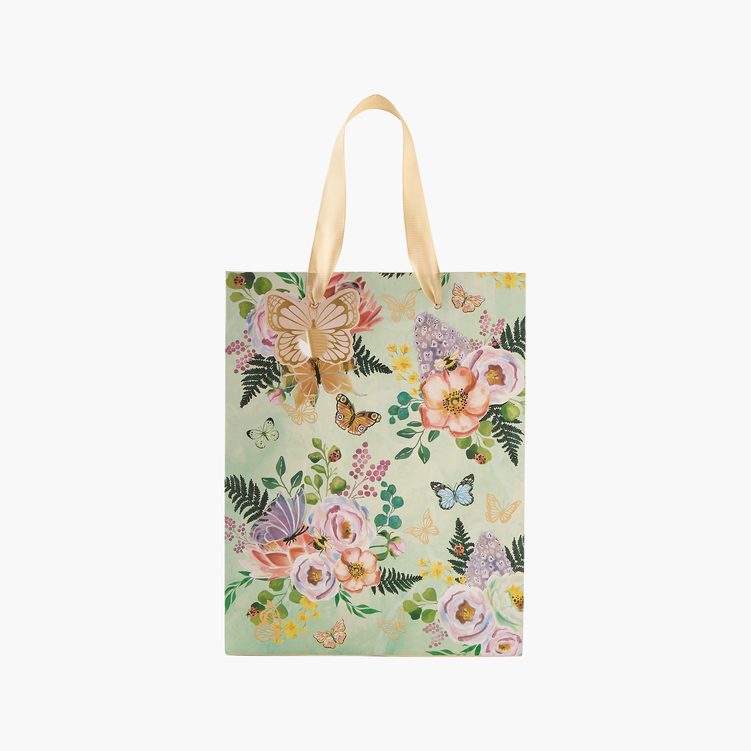 Findz Floral Print Paper Gift Bag - 18x10x23 cms-household-giftingaccessories-giftings-image-1
