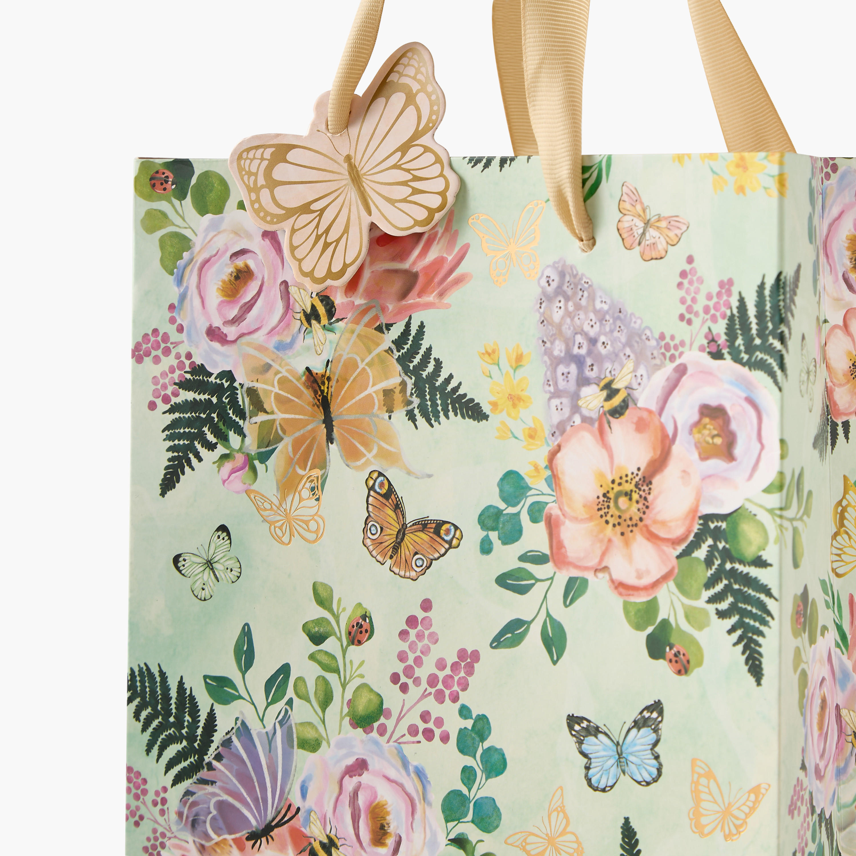 Findz Floral Print Paper Gift Bag - 18x10x23 cms-household-giftingaccessories-giftings-image-3