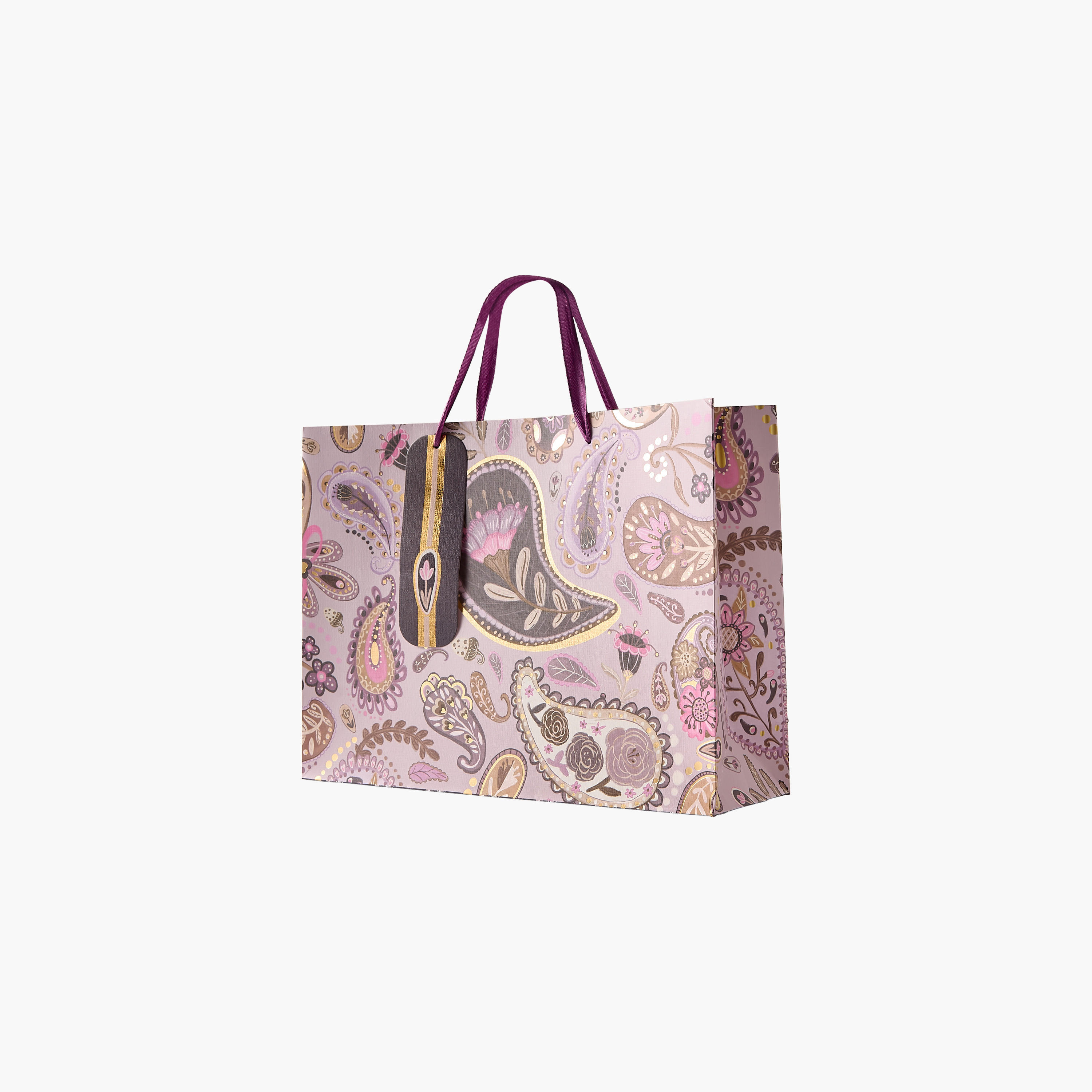 Findz All-Over Paisley Print Gift Bag with Handles - 23x10x18 cms-household-giftingaccessories-giftings-image-2