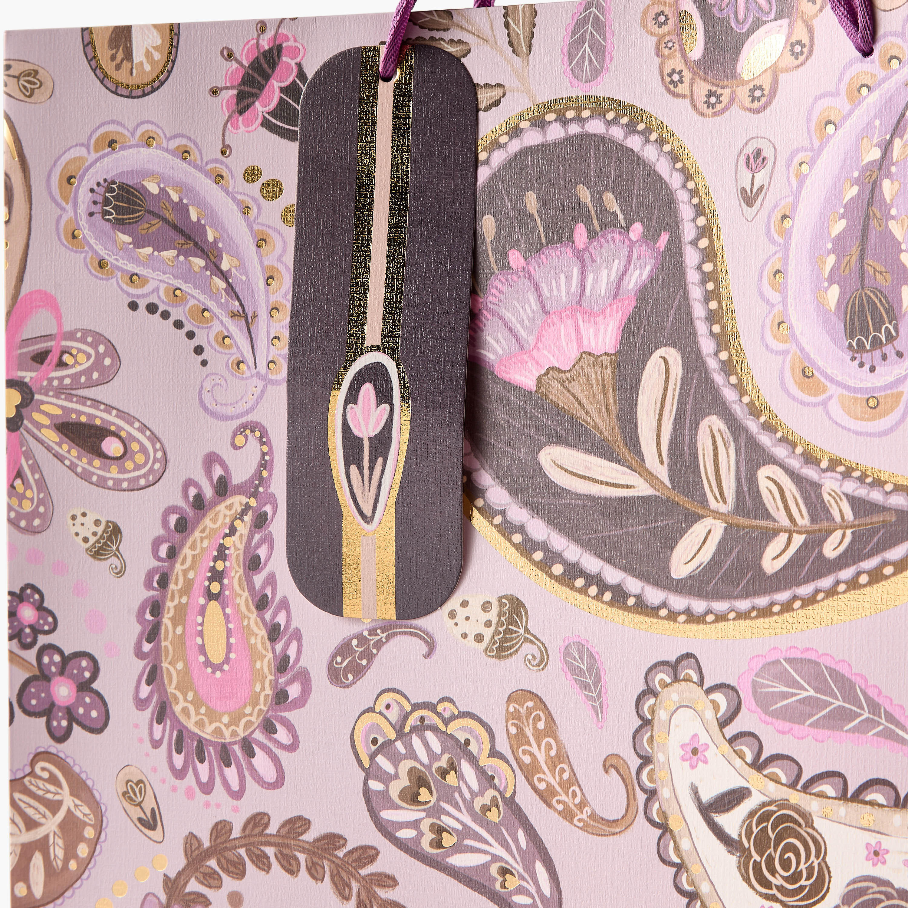 Findz All-Over Paisley Print Gift Bag with Handles - 23x10x18 cms-household-giftingaccessories-giftings-image-3