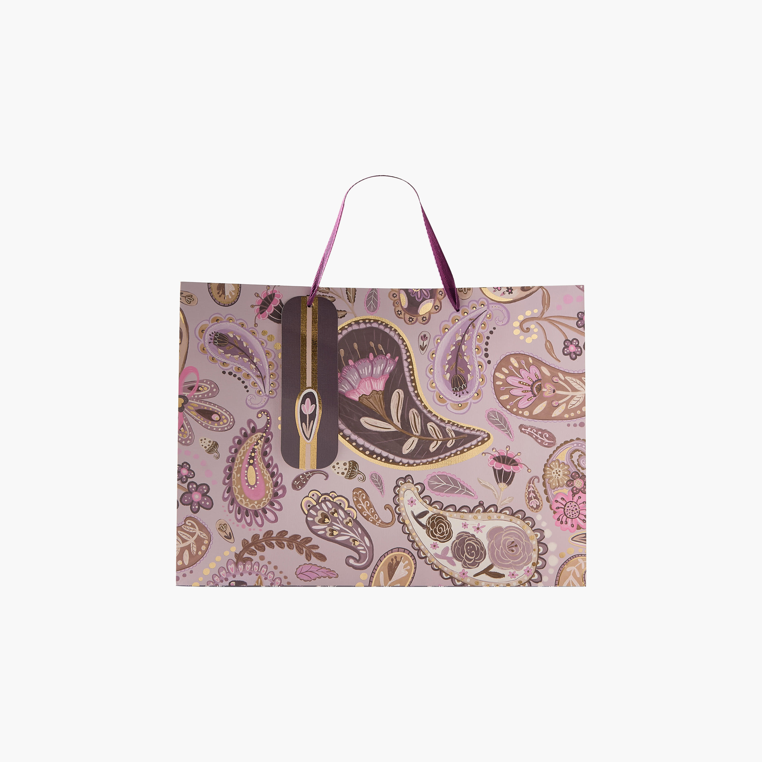 Findz All-Over Paisley Print Gift Bag with Handles - 31x12x26 cms-household-giftingaccessories-giftings-image-1