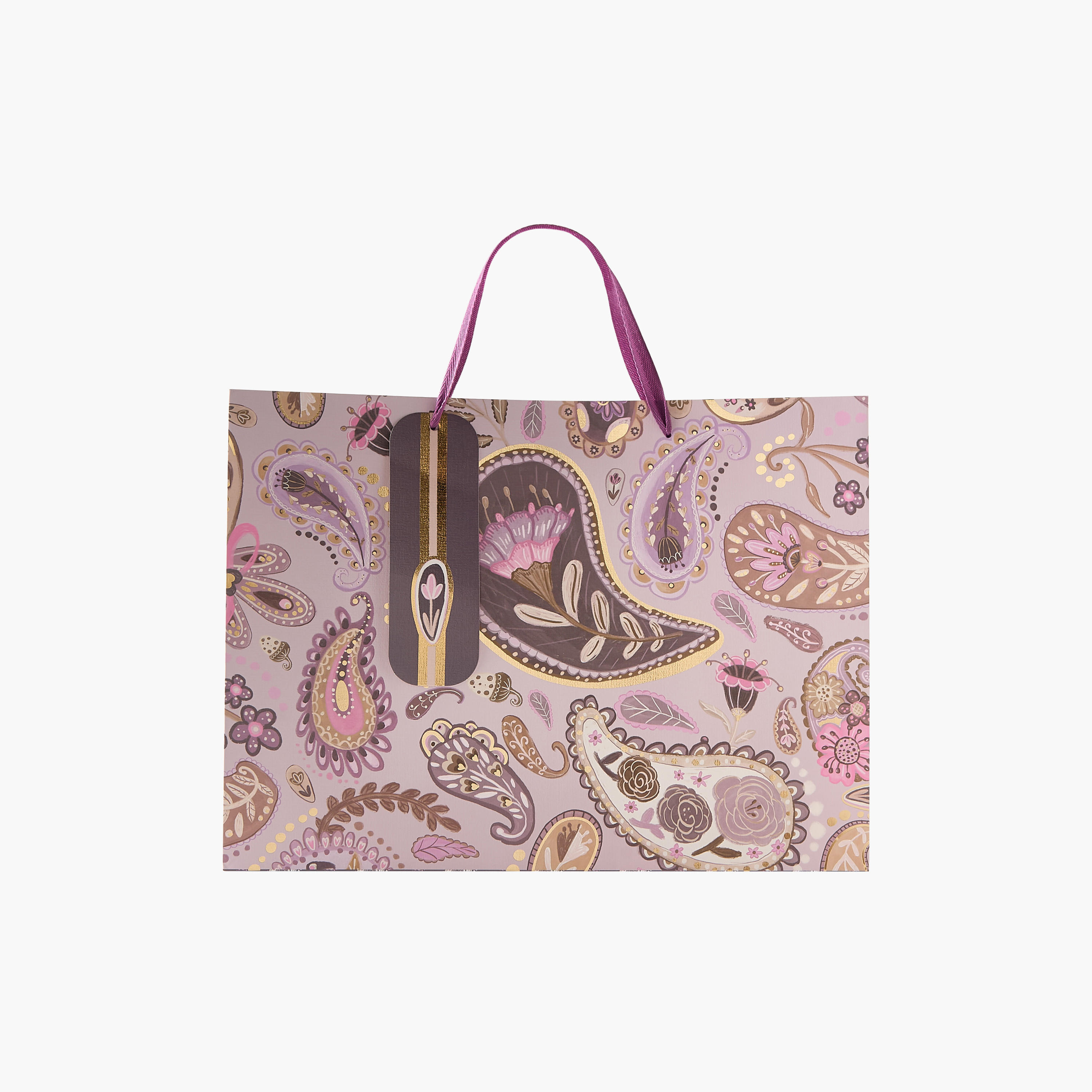Findz All-Over Paisley Print Gift Bag with Handles - 42x12x31 cms-household-giftingaccessories-giftings-image-1