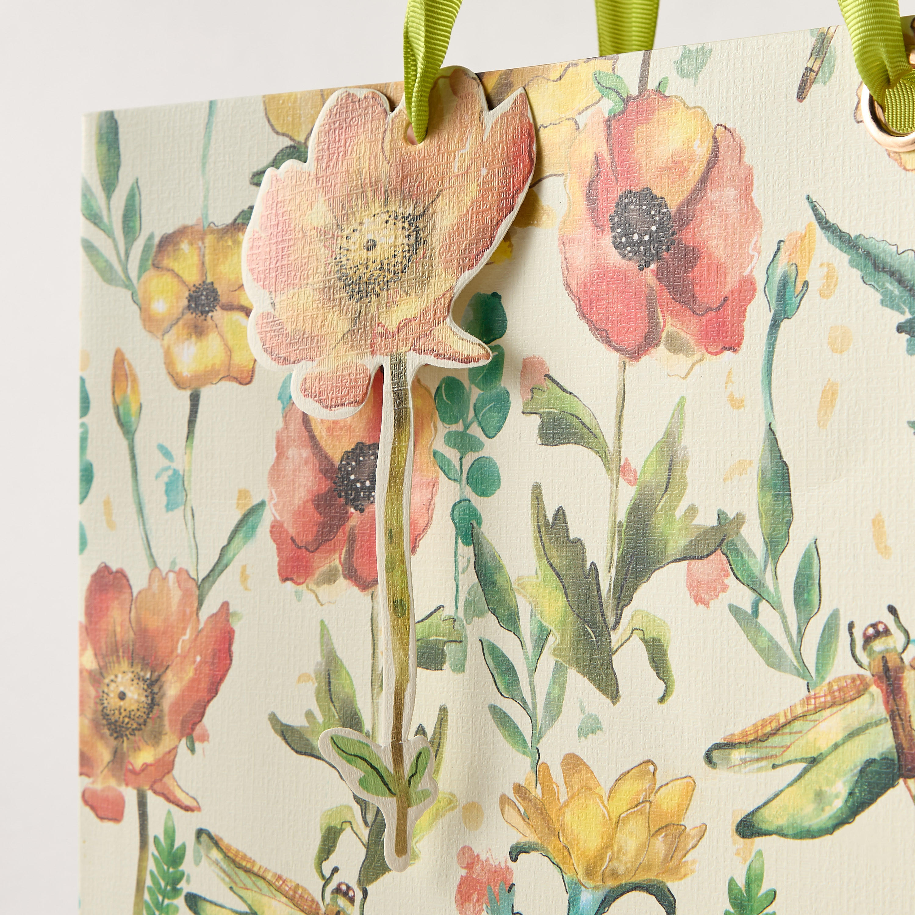 Findz All-Over Floral Print Gift Bag with Handles - 31x12x26 cm-household-giftingaccessories-giftings-image-3