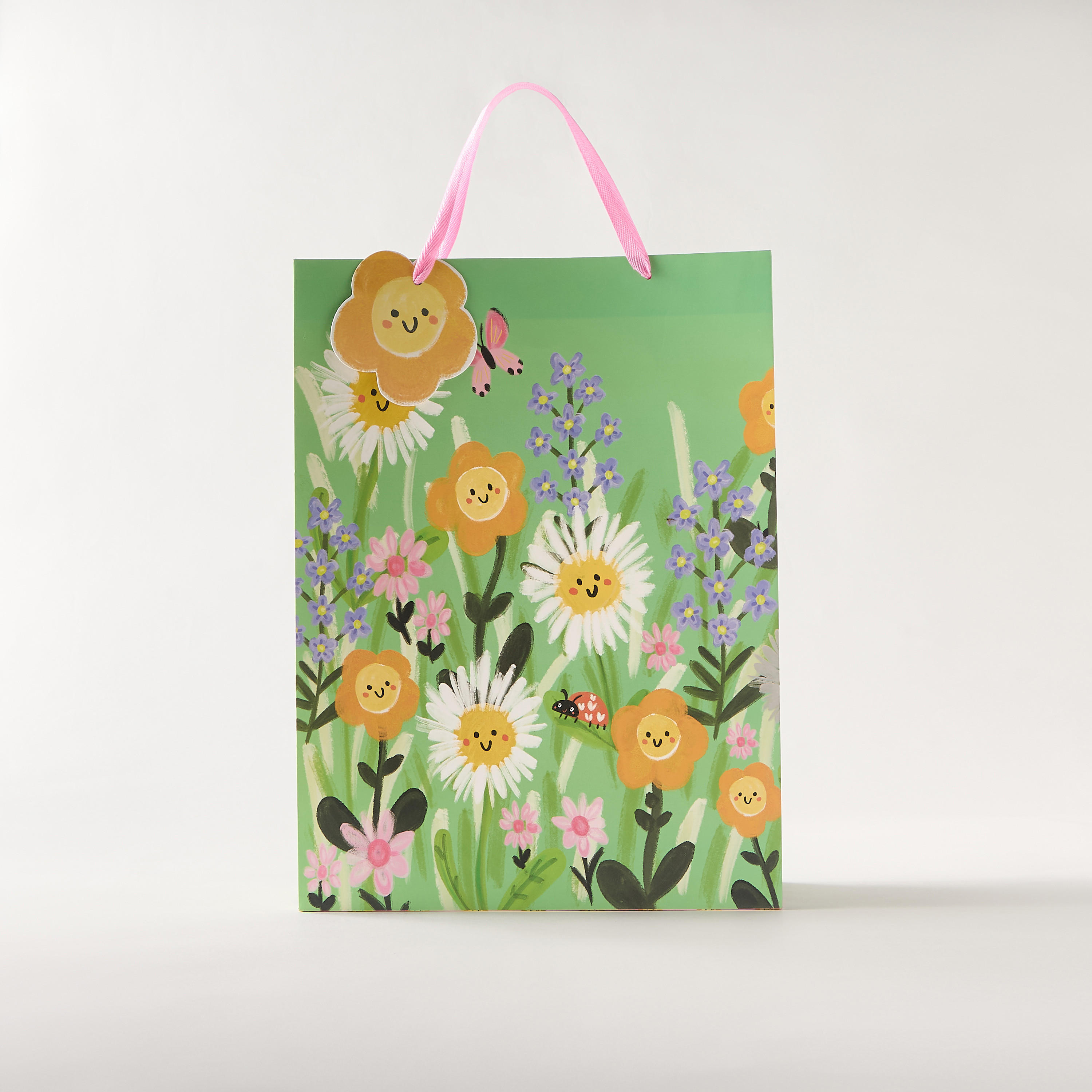 Findz Floral Print Gift Bag with Handles-household-giftingaccessories-giftings-image-1