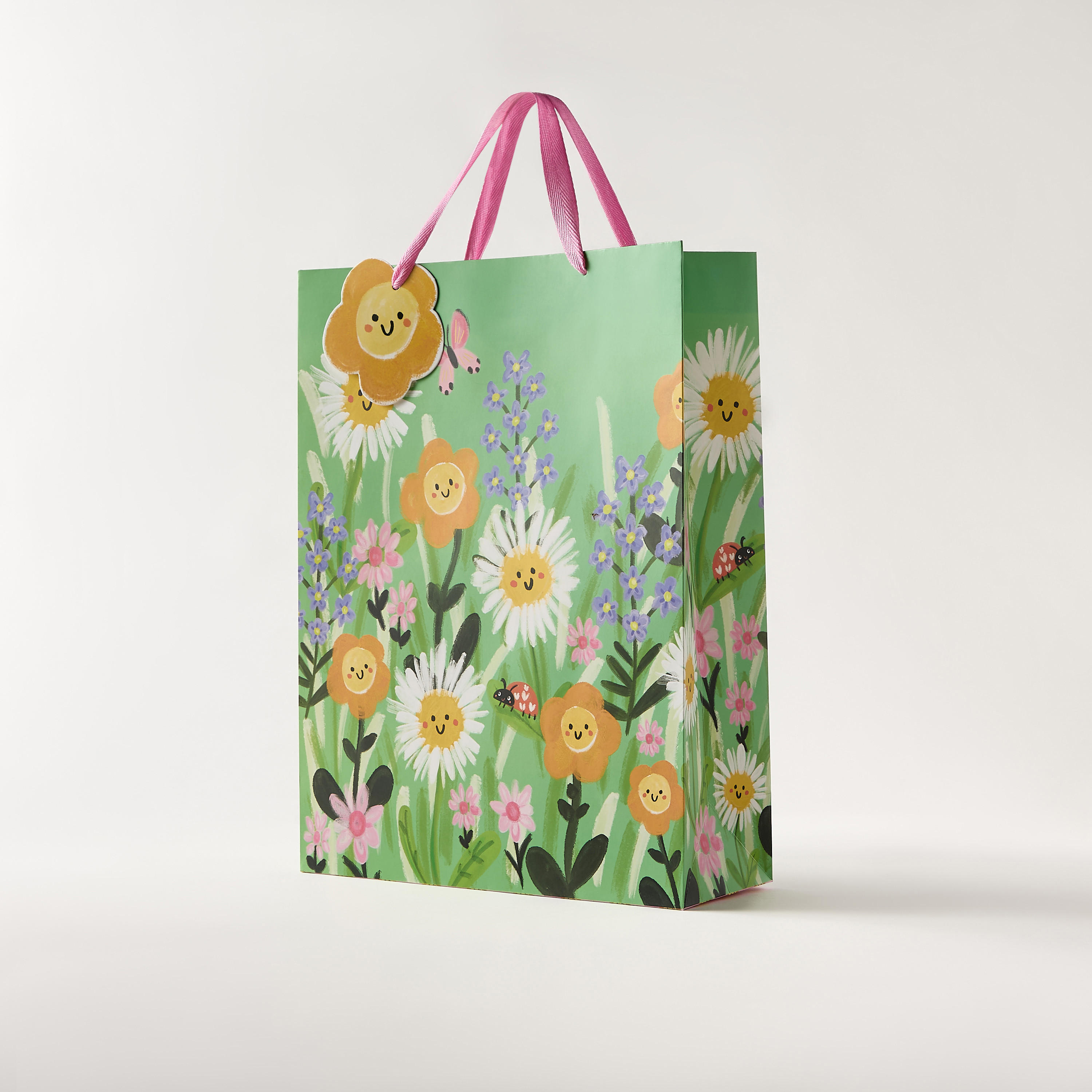 Findz Floral Print Gift Bag with Handles-household-giftingaccessories-giftings-image-2