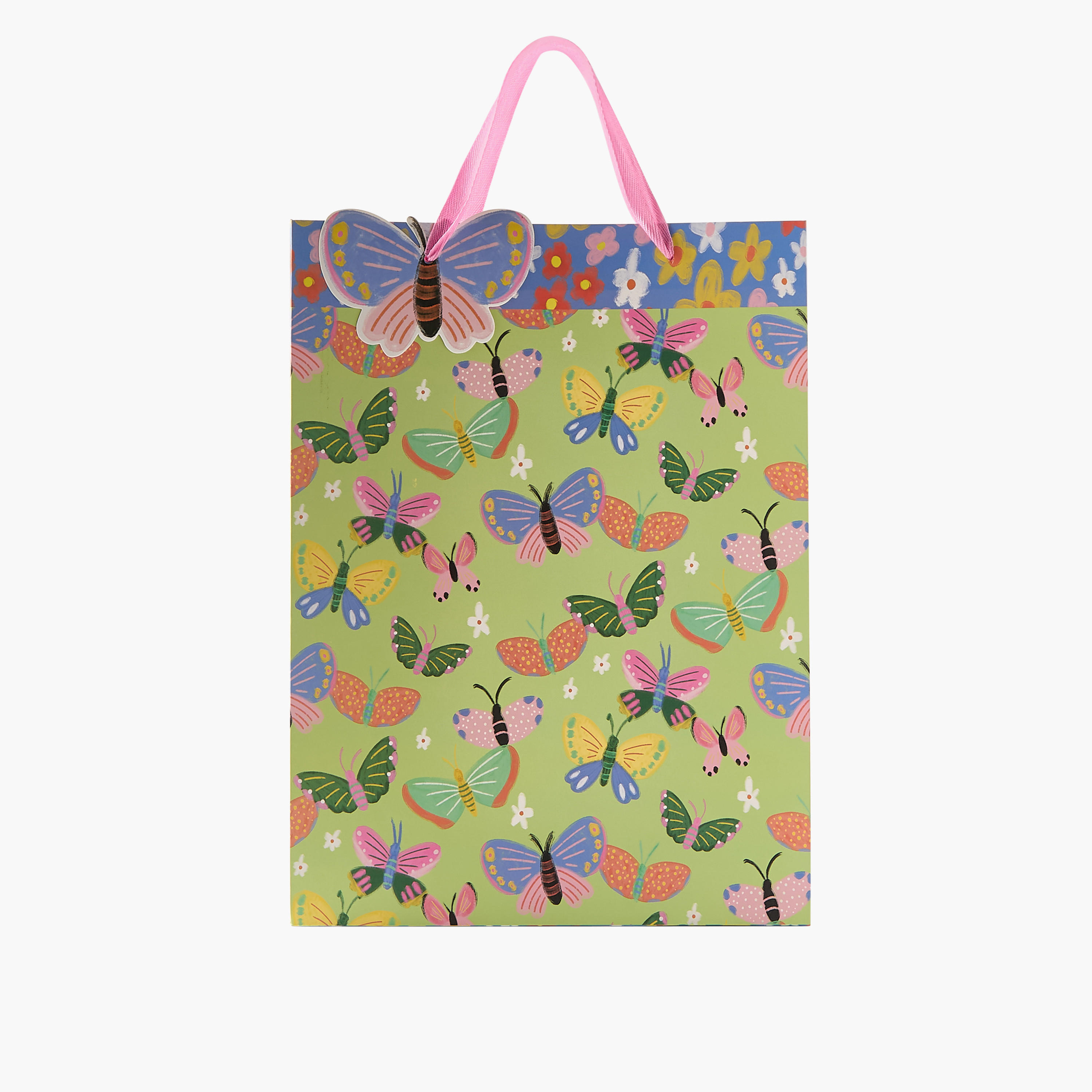 Findz All-Over Butterfly Print Gift Bag with Handles - 18x10x23 cms-household-giftingaccessories-giftings-image-1