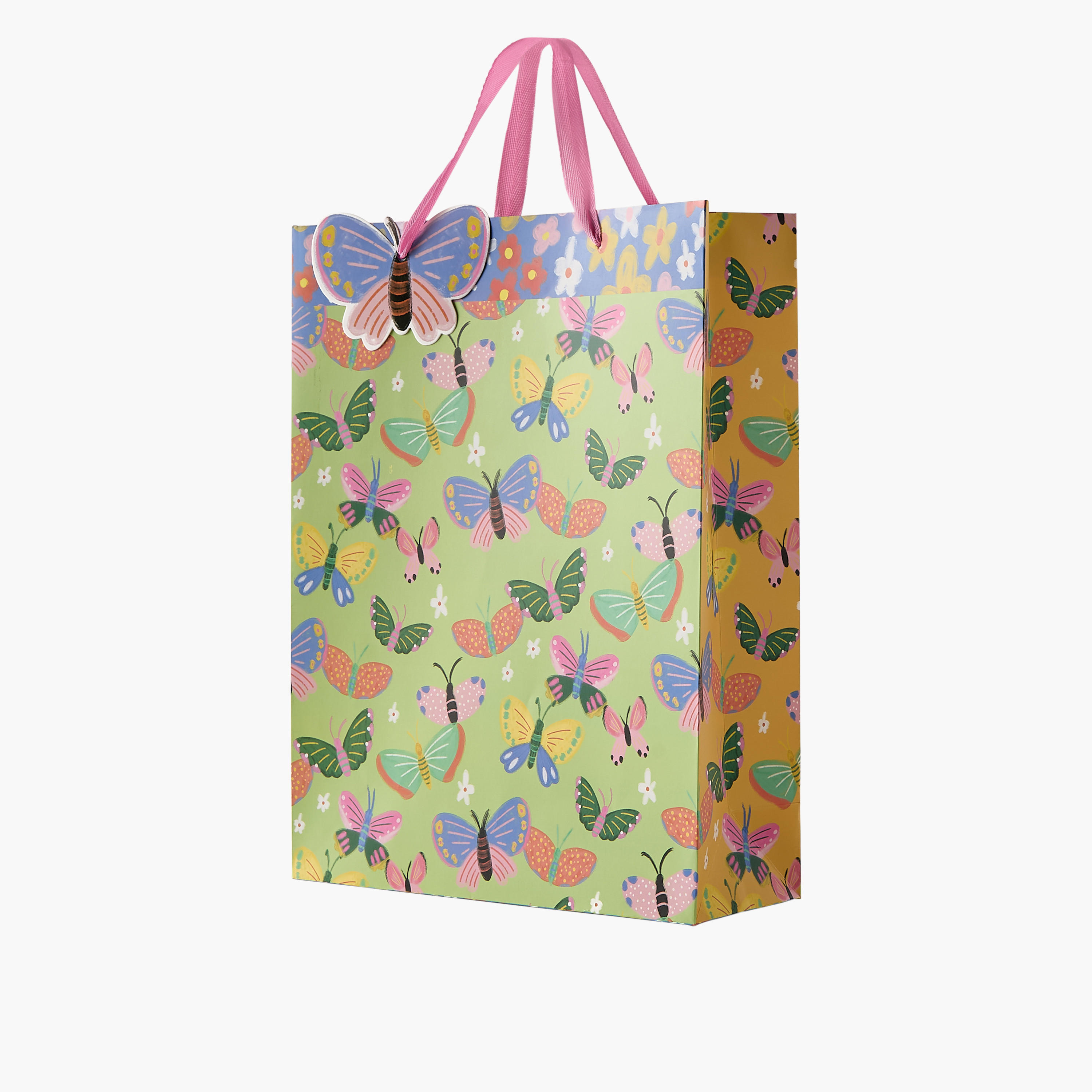 Findz All-Over Butterfly Print Gift Bag with Handles - 31x12x42 cms-household-giftingaccessories-giftings-image-2