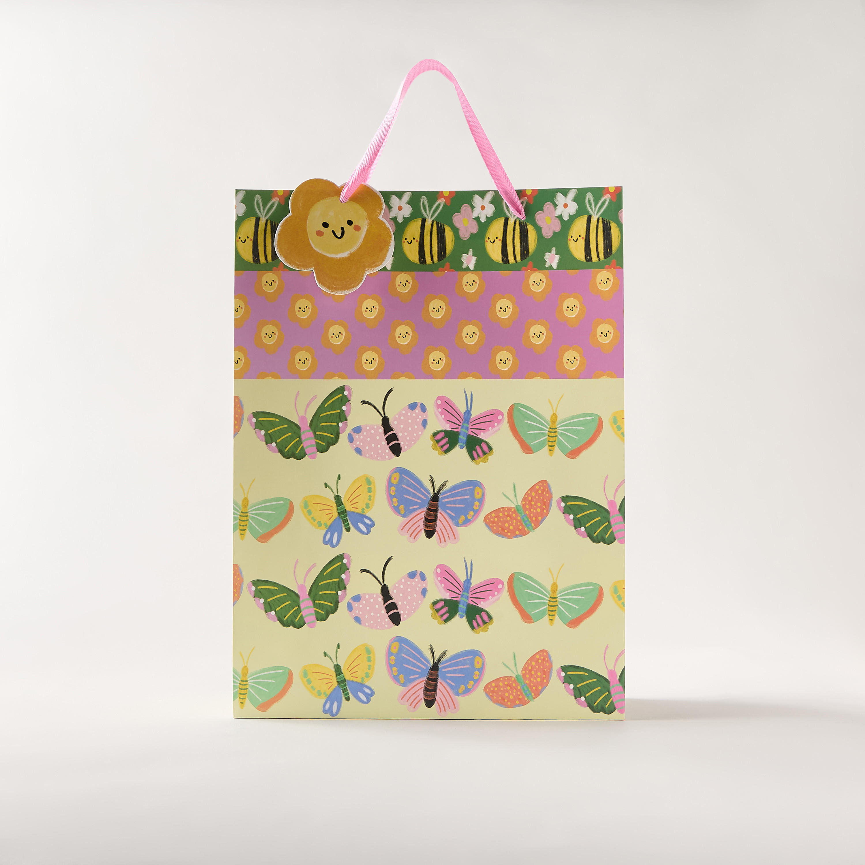 Findz Butterfly Print Gift Bag with Handles-household-giftingaccessories-giftings-image-1