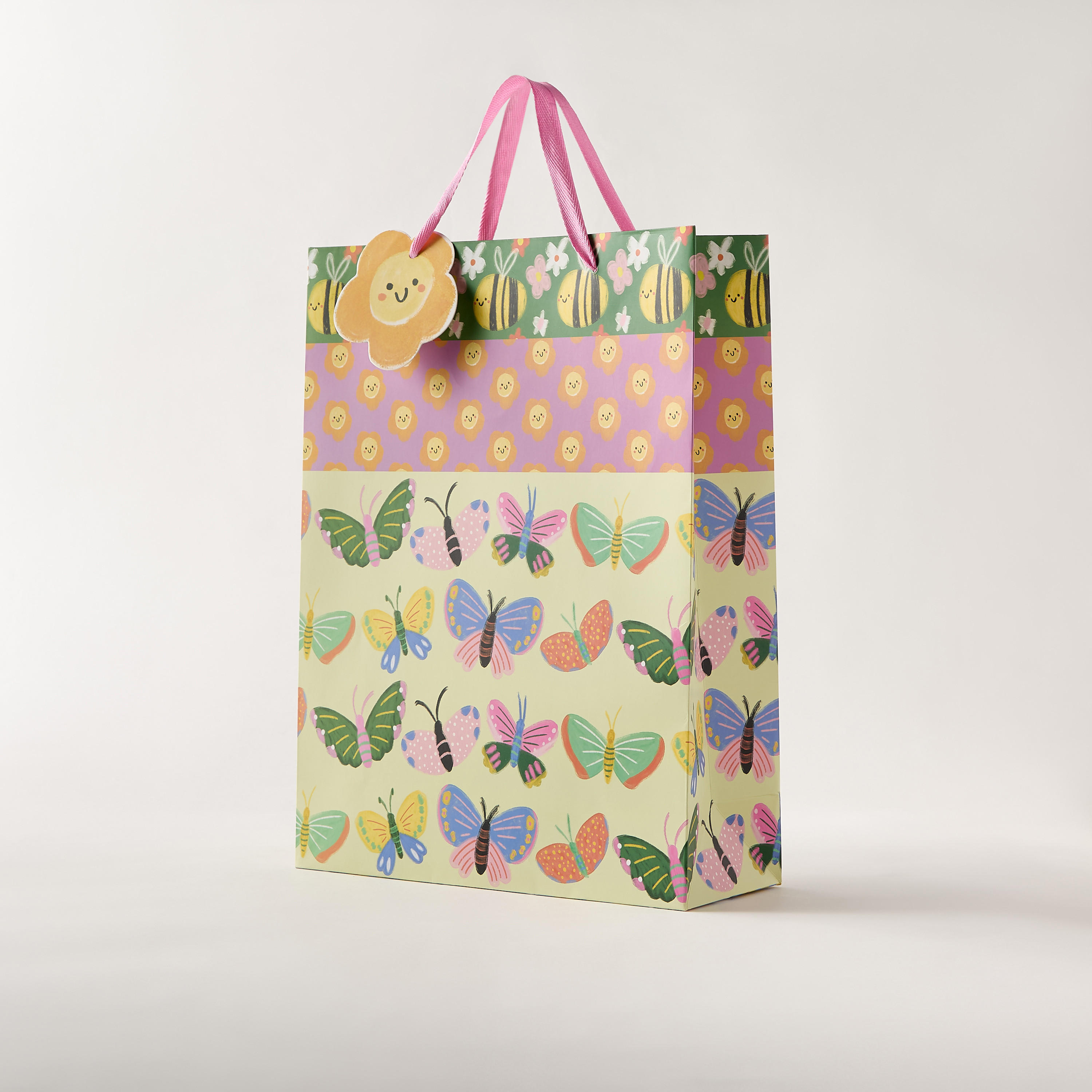 Findz Butterfly Print Gift Bag with Handles-household-giftingaccessories-giftings-image-2
