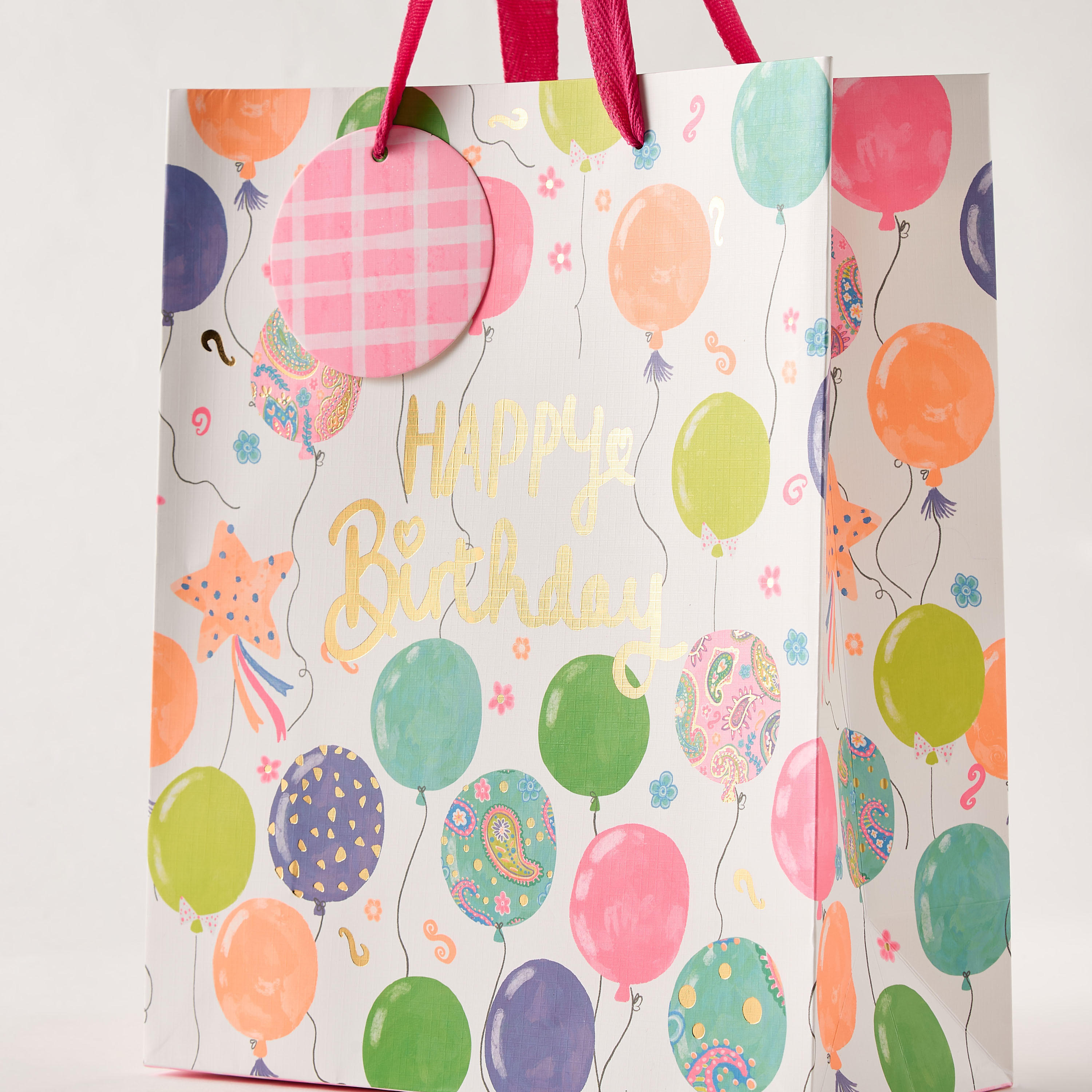 Findz Happy Birthday Print Paper Gift Bag - 18x10x23 cms-household-giftingaccessories-giftings-image-3