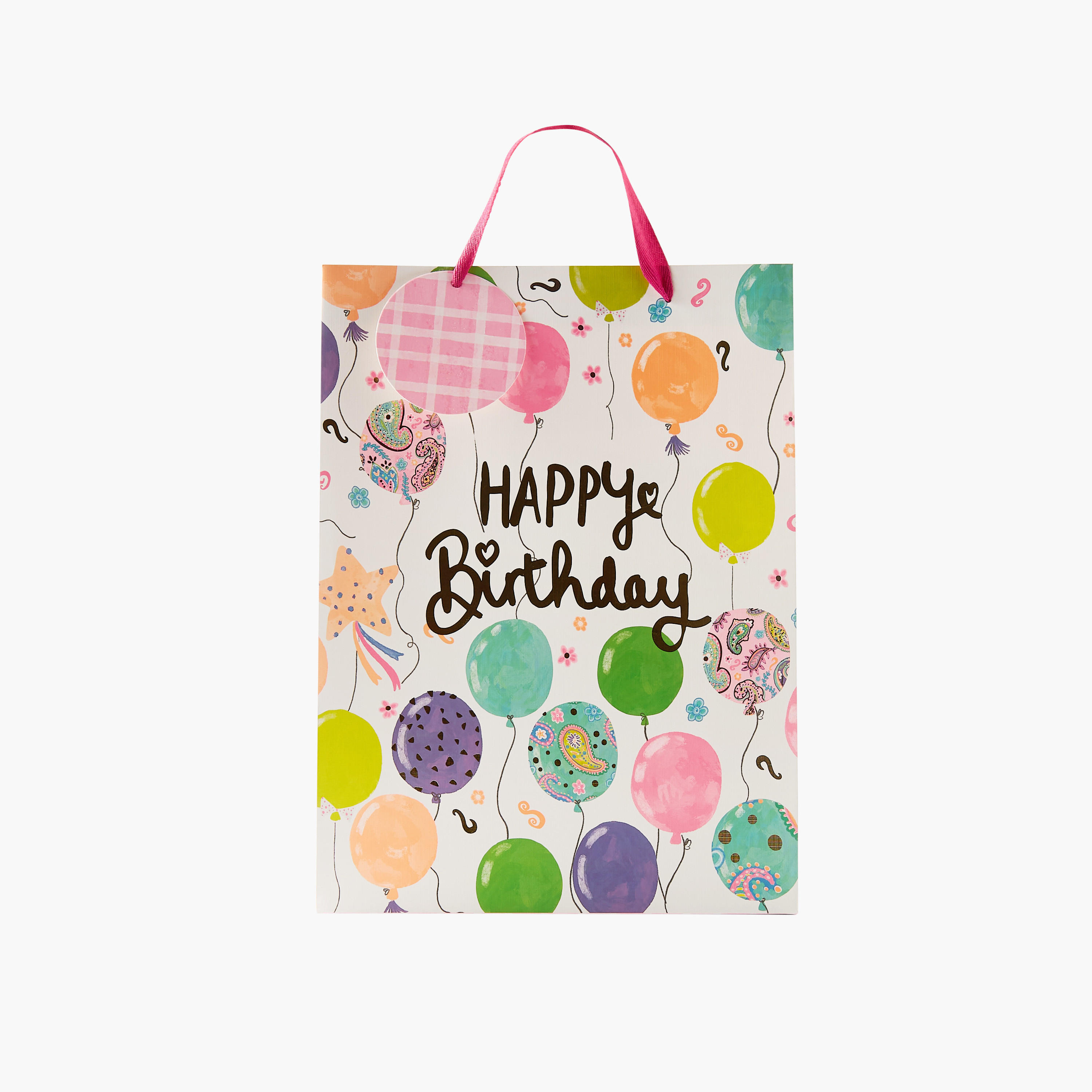 Findz Happy Birthday Print Paper Gift Bag - 31x12x42 cms-household-giftingaccessories-giftings-image-1
