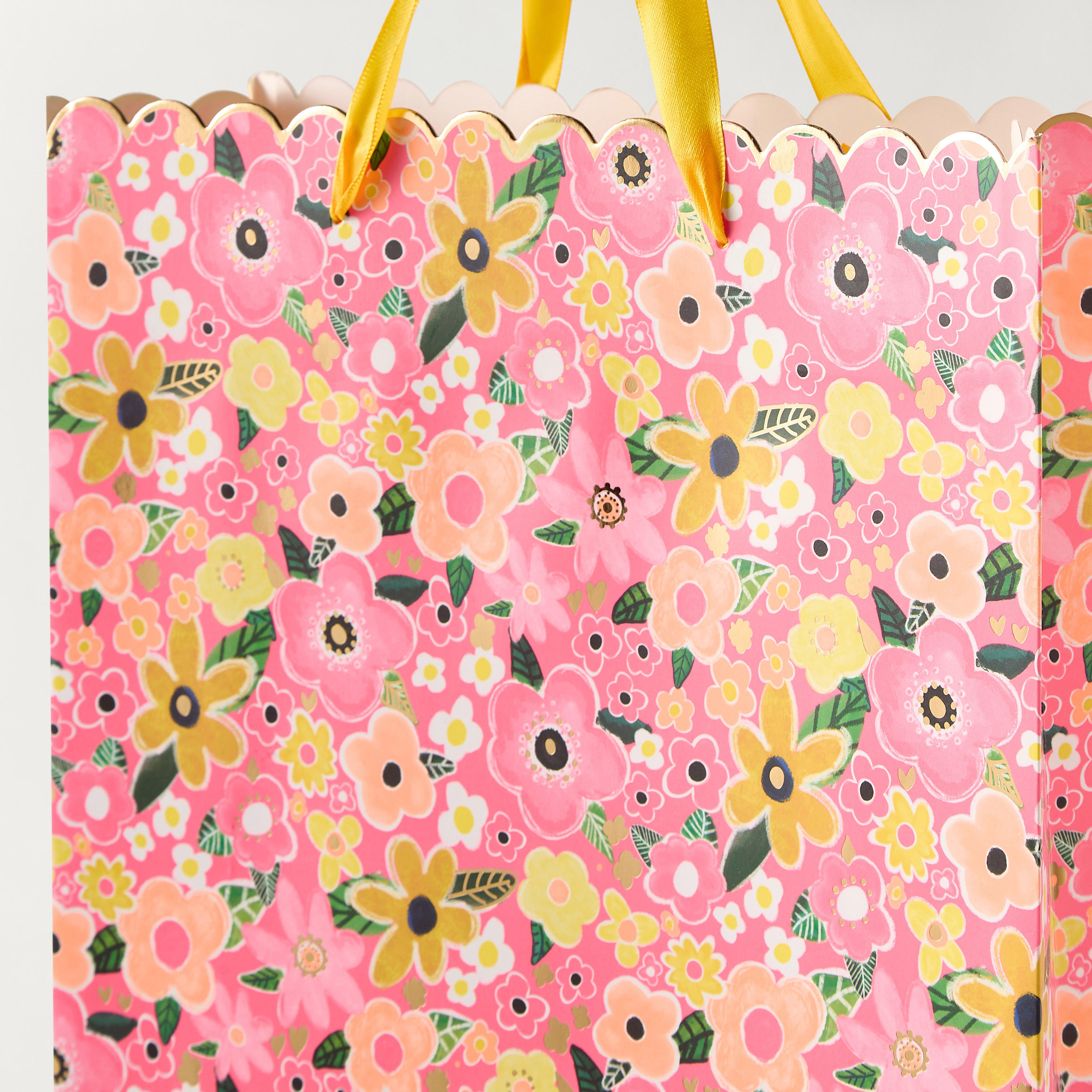 Findz Floral Print Paper Gift Bag - 26x12x32 cm-household-giftingaccessories-giftings-image-3