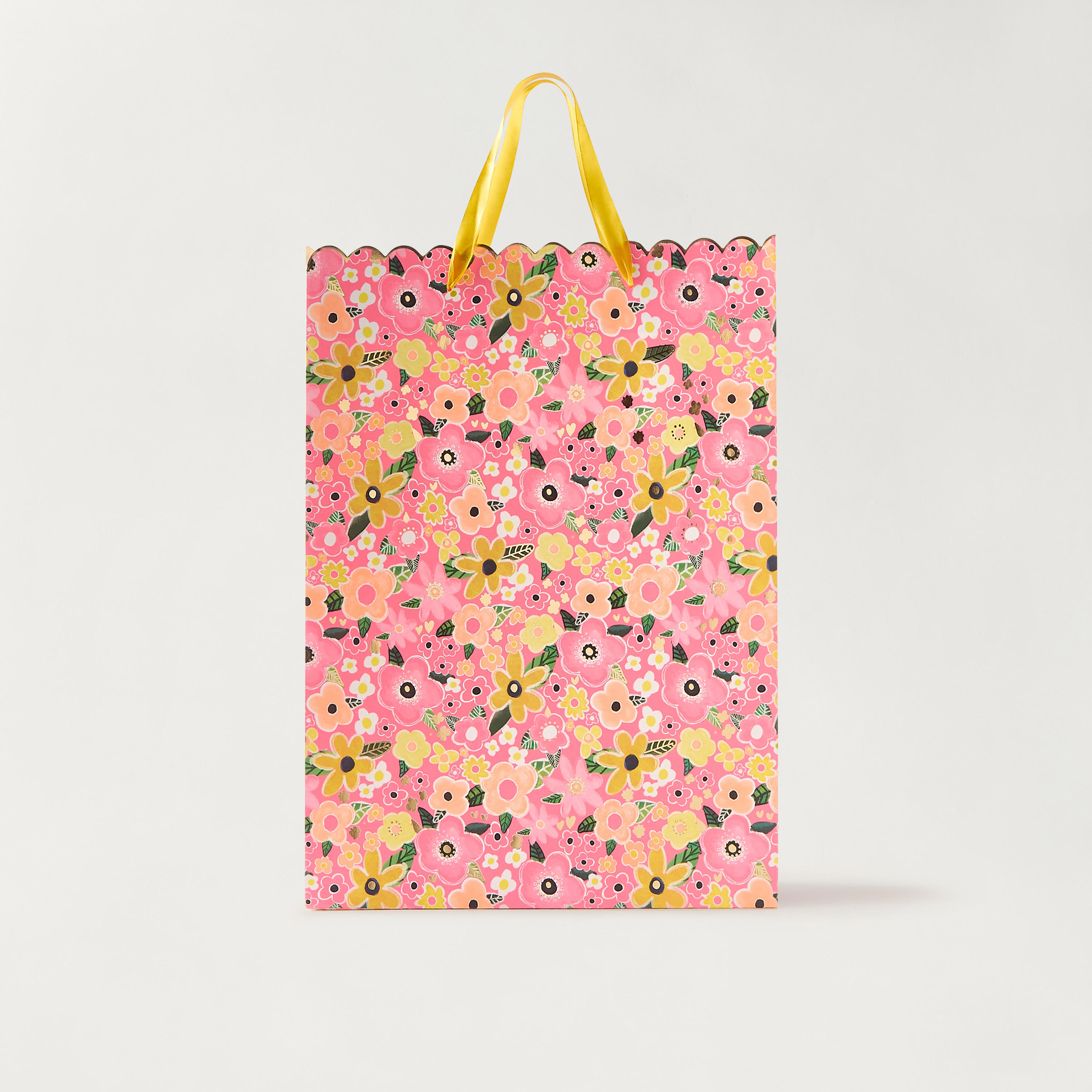 Findz Floral Print Paper Gift Bag - 31x12x42 cm-household-giftingaccessories-giftings-image-1