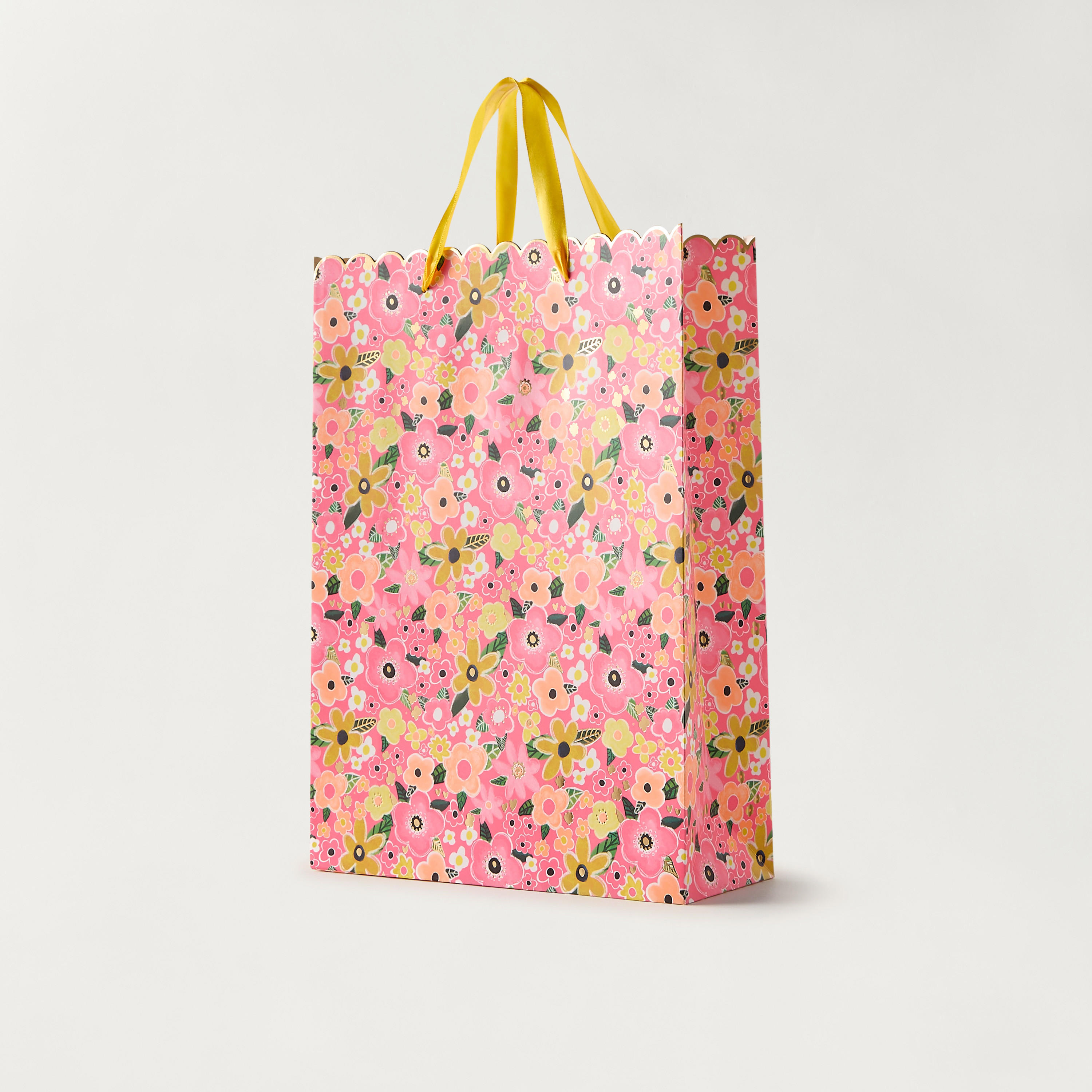 Findz Floral Print Paper Gift Bag - 31x12x42 cm-household-giftingaccessories-giftings-image-2