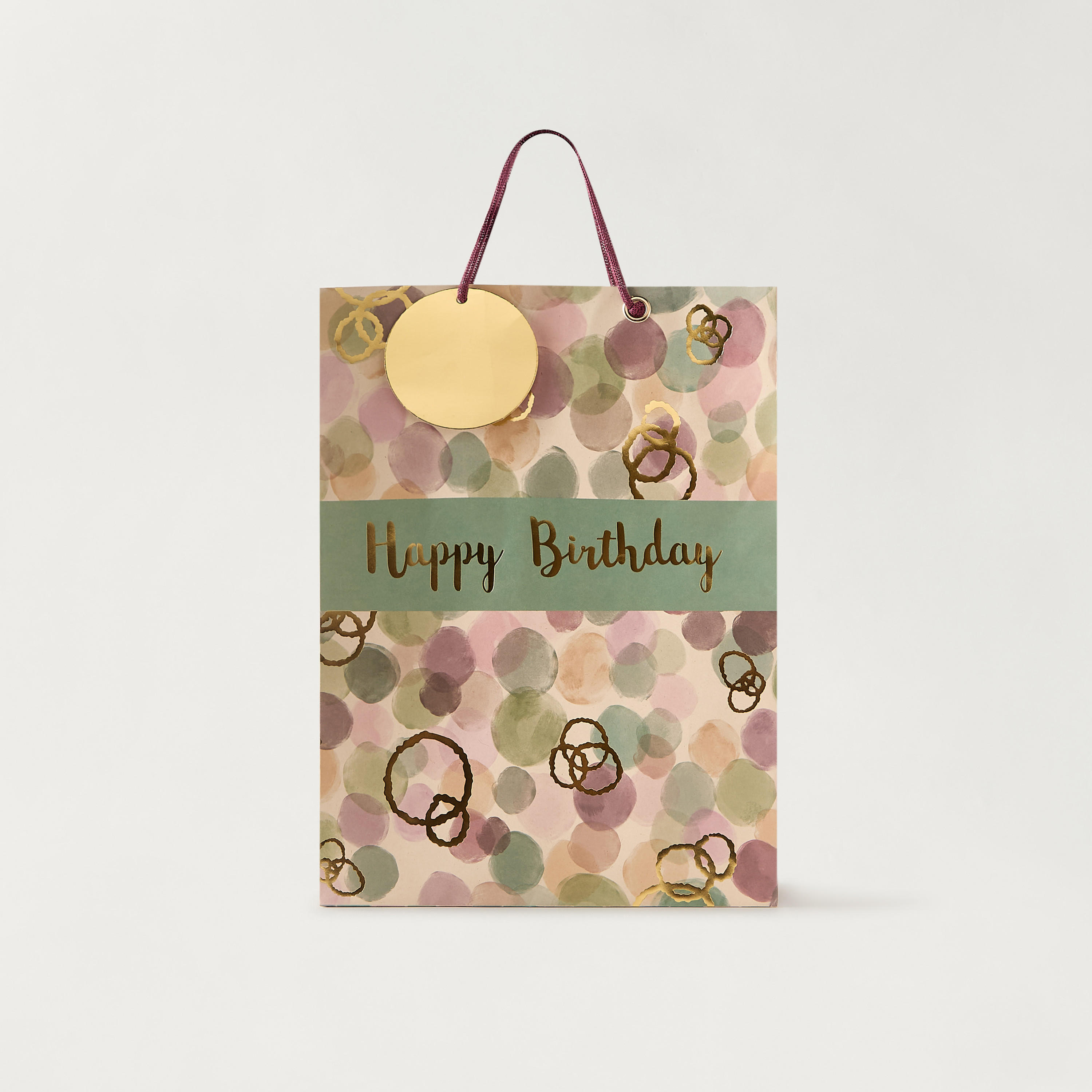 Findz Happy Birthday Print Gift Bag with Handles - 26x12x32 cm-household-giftingaccessories-giftings-image-1