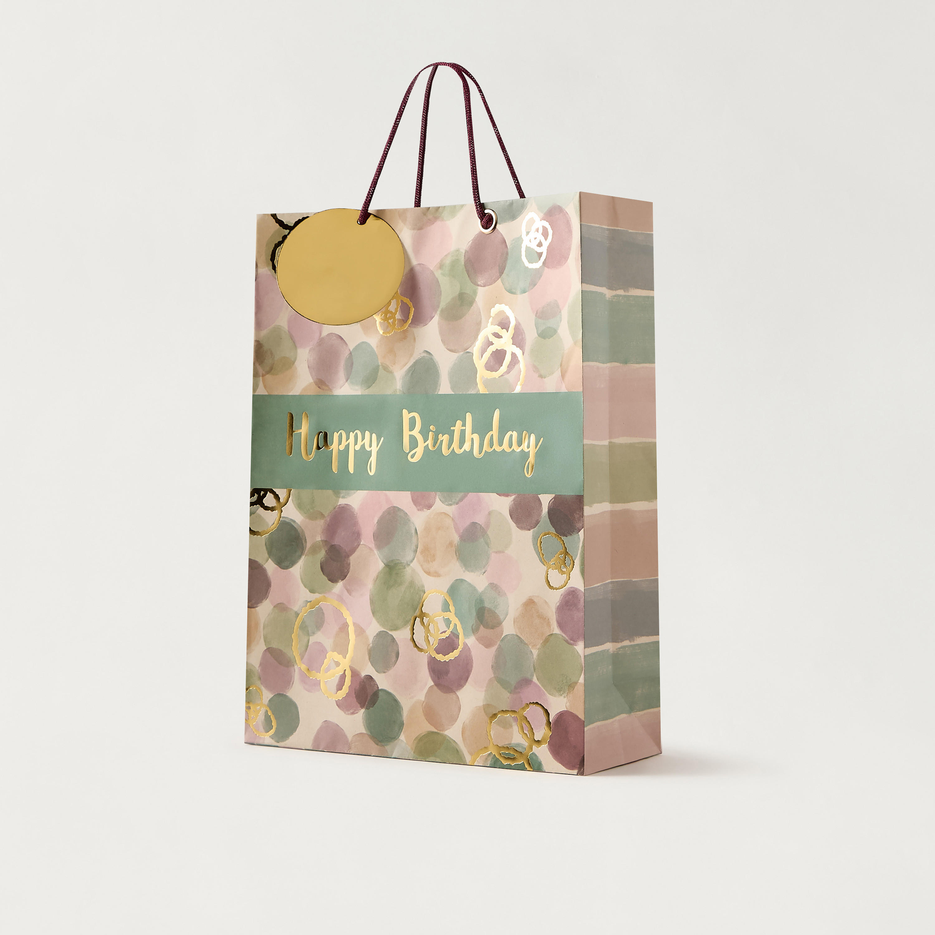 Findz Happy Birthday Print Gift Bag with Handles - 31x12x42 cm-household-giftingaccessories-giftings-image-2