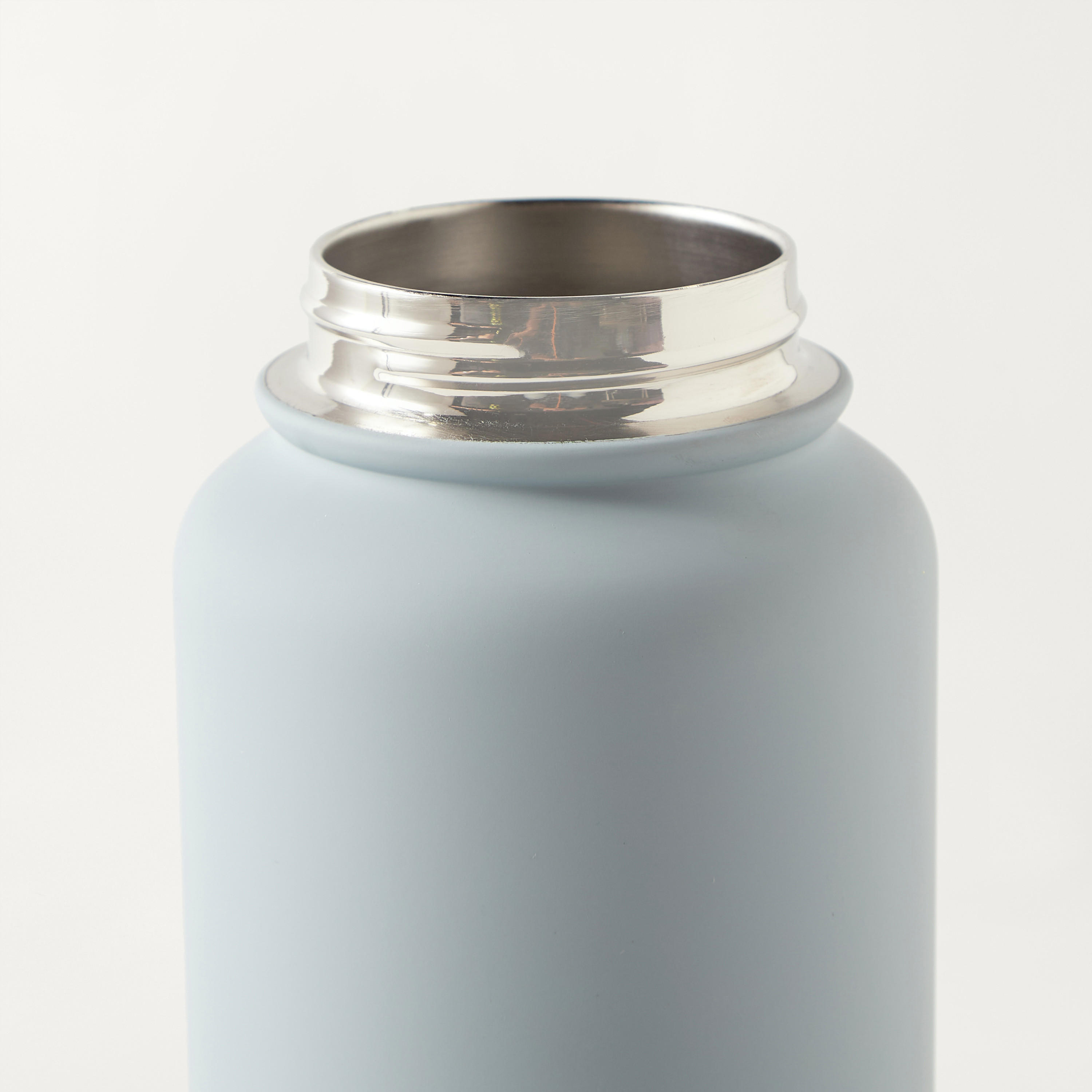 قارورة مياه ستانلس ستيل سادة بفوهة ومقبض - 1 لتر-school-waterbottles-image-4