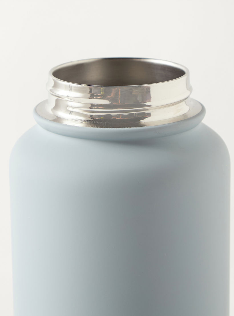 قارورة مياه ستانلس ستيل سادة بفوهة ومقبض - 1 لتر-school-waterbottles-image-4