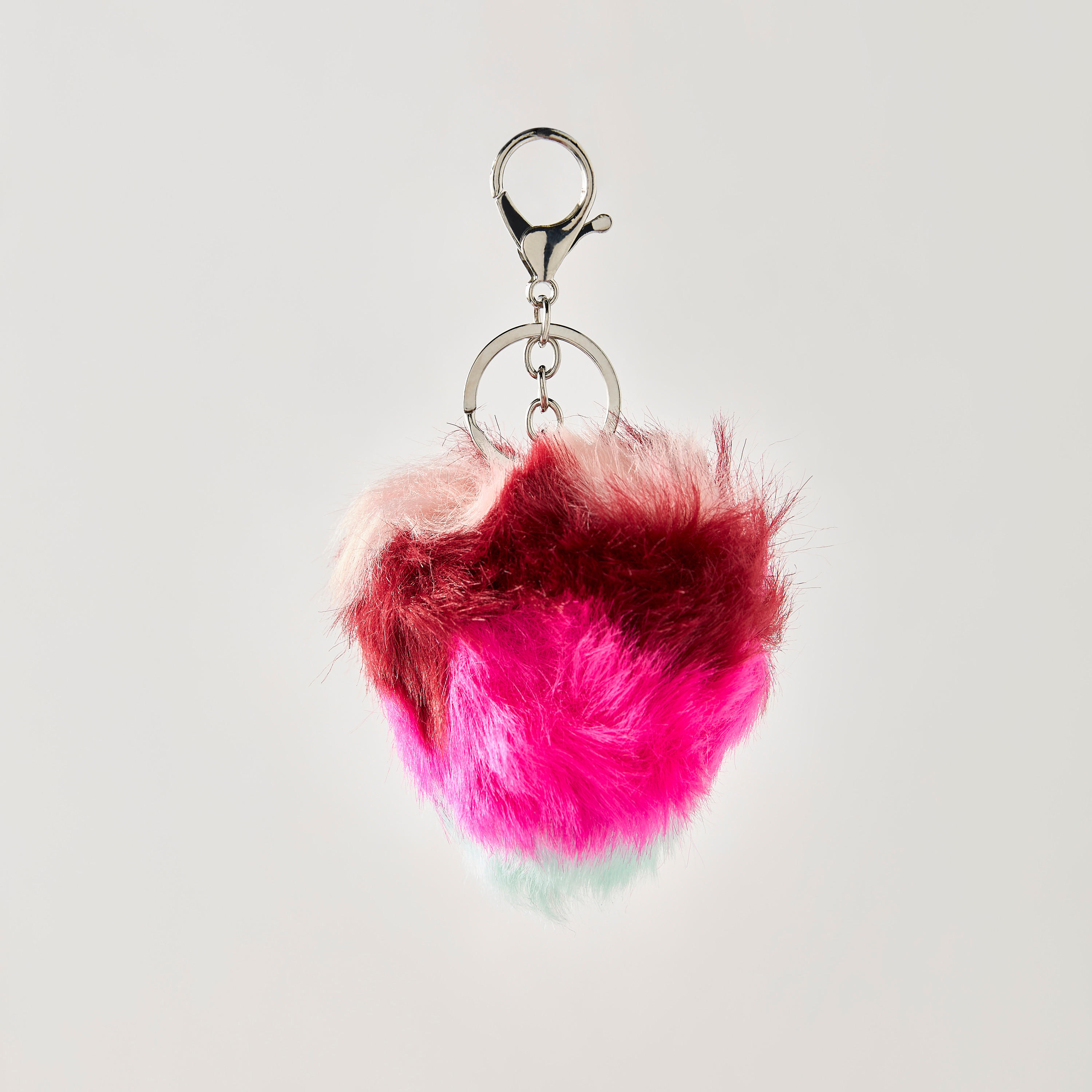 Syloon Pom Pom Accent Keychain with Lobster Hook-girls-accessories-keyringsandbagcharms-image-1