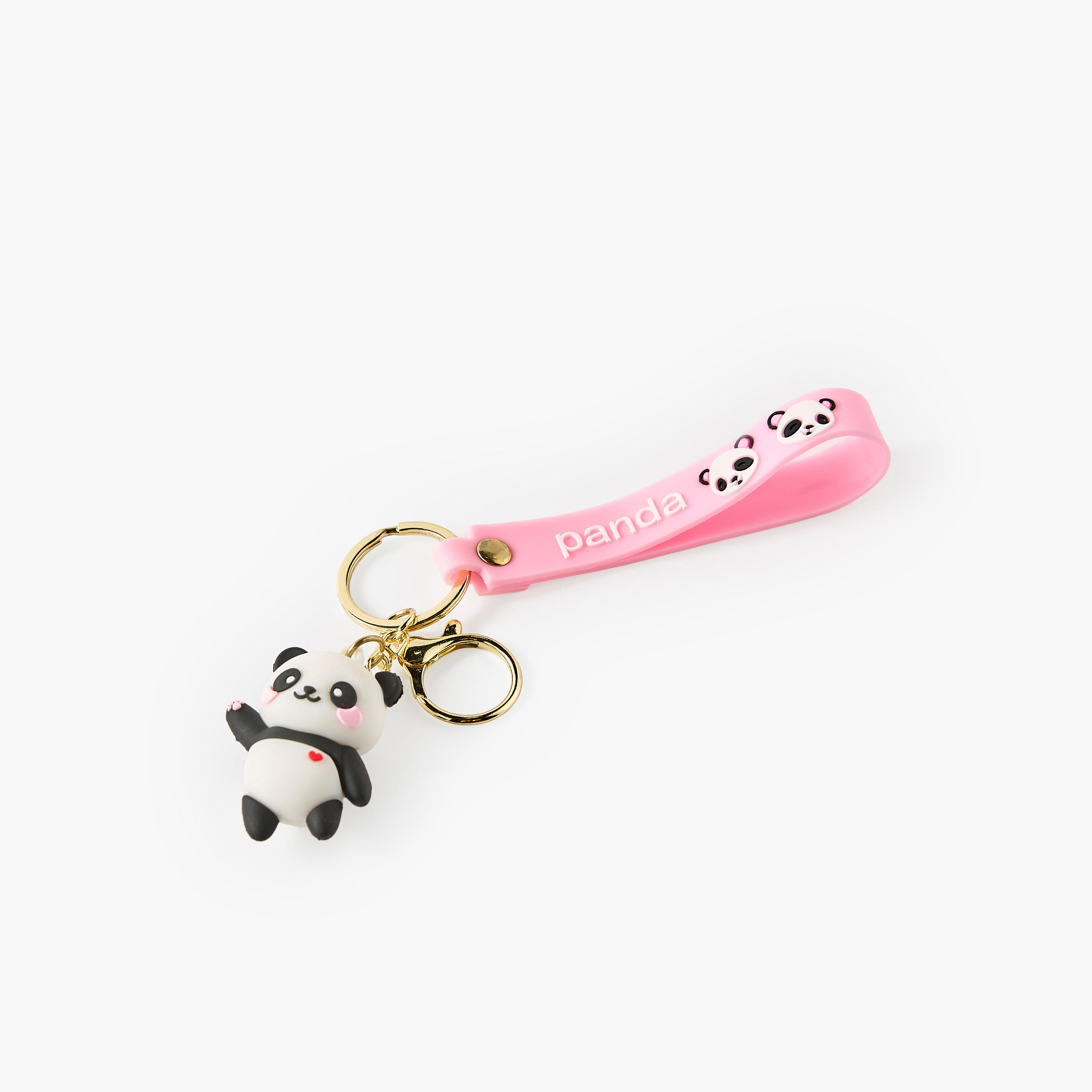 Panda Keyring with Lobster Hook-girls-accessories-keyringsandbagcharms-image-2