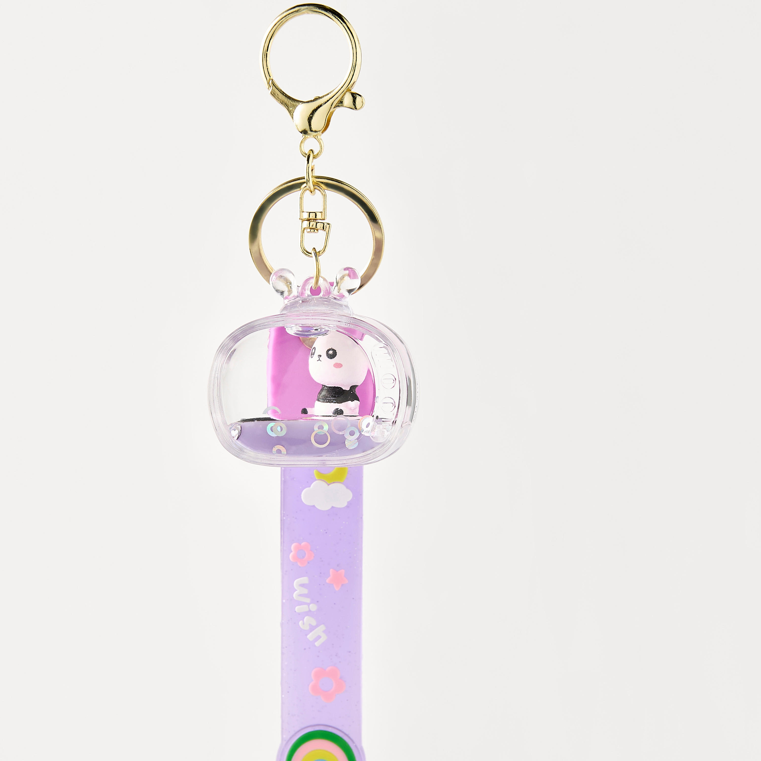 Syloon Accent Detail Keychain with Lobster Hook-girls-accessories-keyringsandbagcharms-image-1