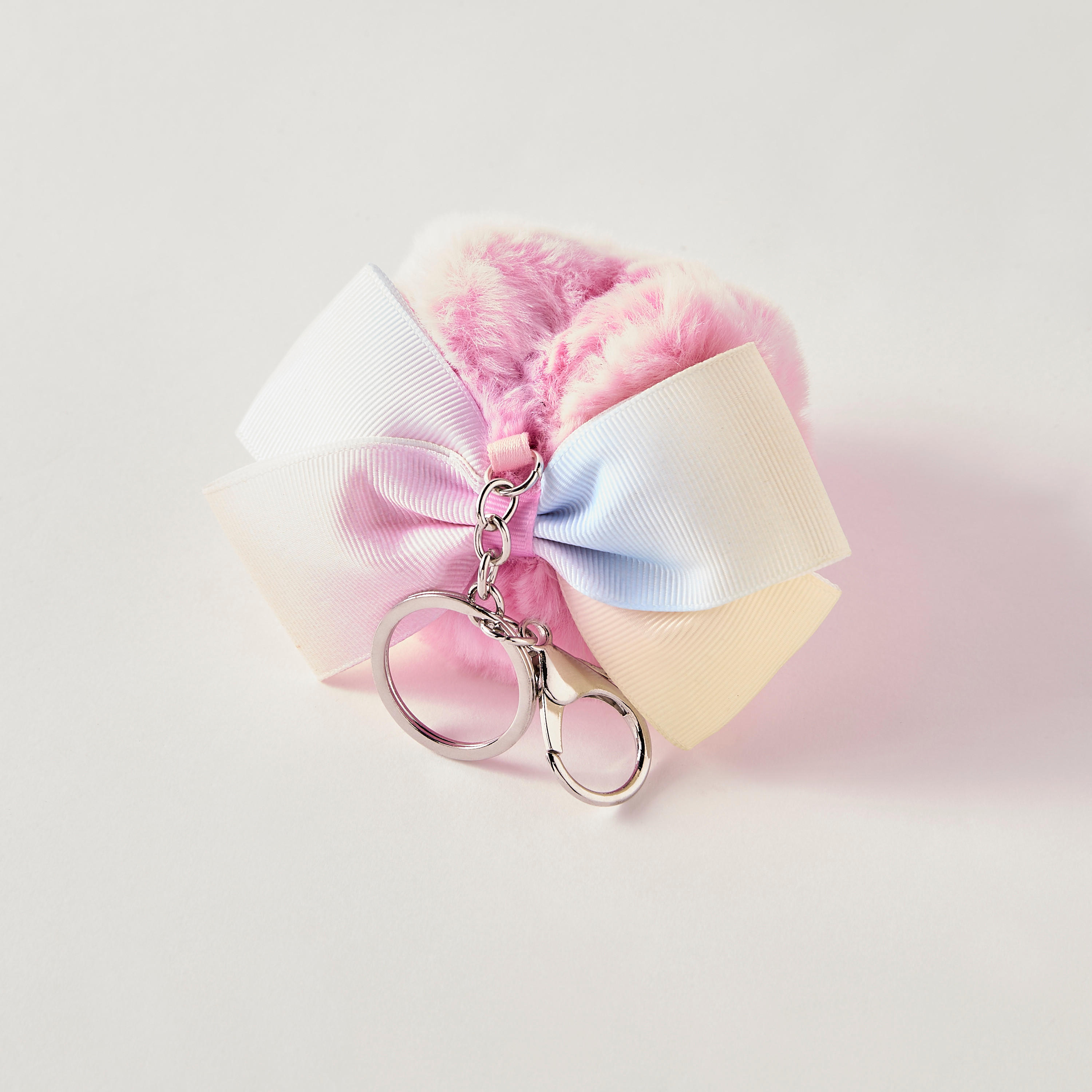Syloon Pom Pom Accent Keychain with Lobster Hook-girls-accessories-keyringsandbagcharms-image-2