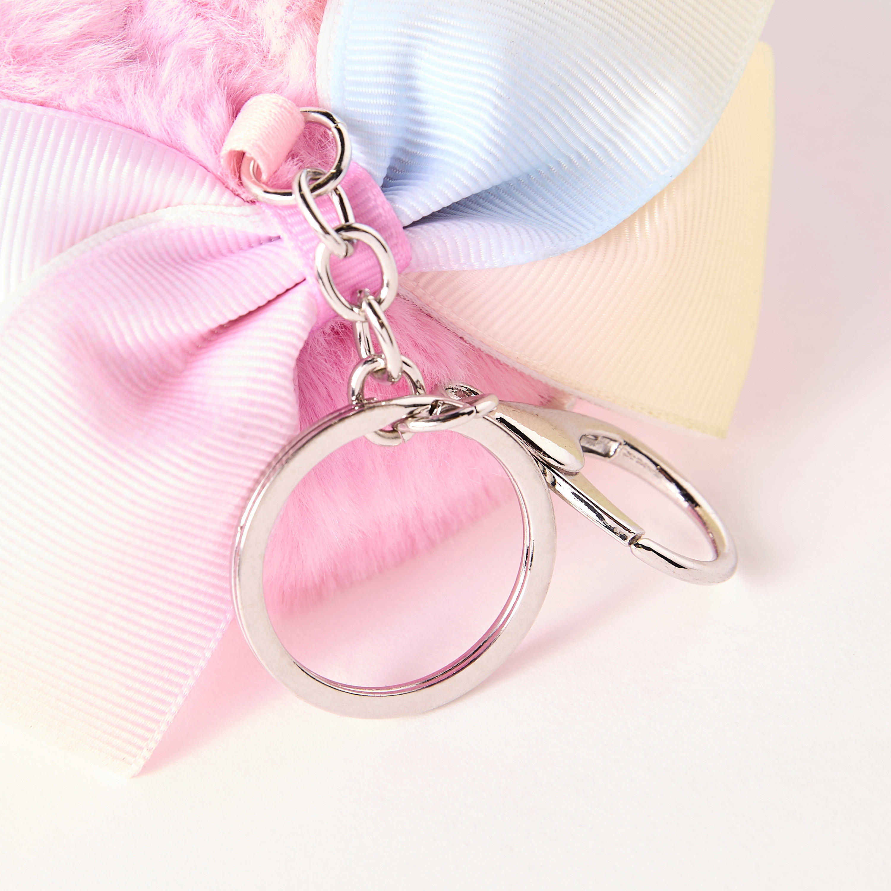 Syloon Pom Pom Accent Keychain with Lobster Hook-girls-accessories-keyringsandbagcharms-image-3