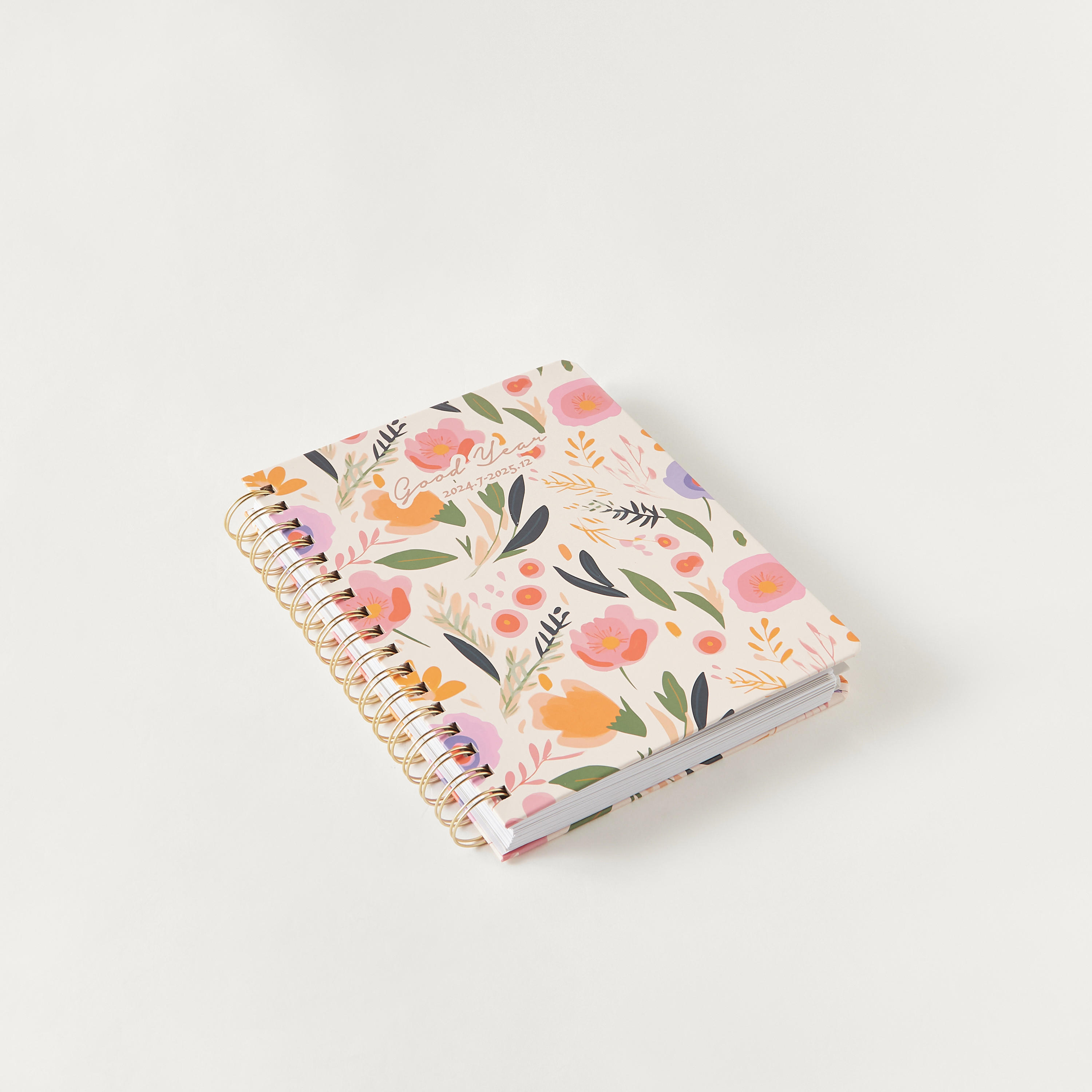 Syloon Floral Print Spiral Bound Planner-school-stationery-notebooks-image-2