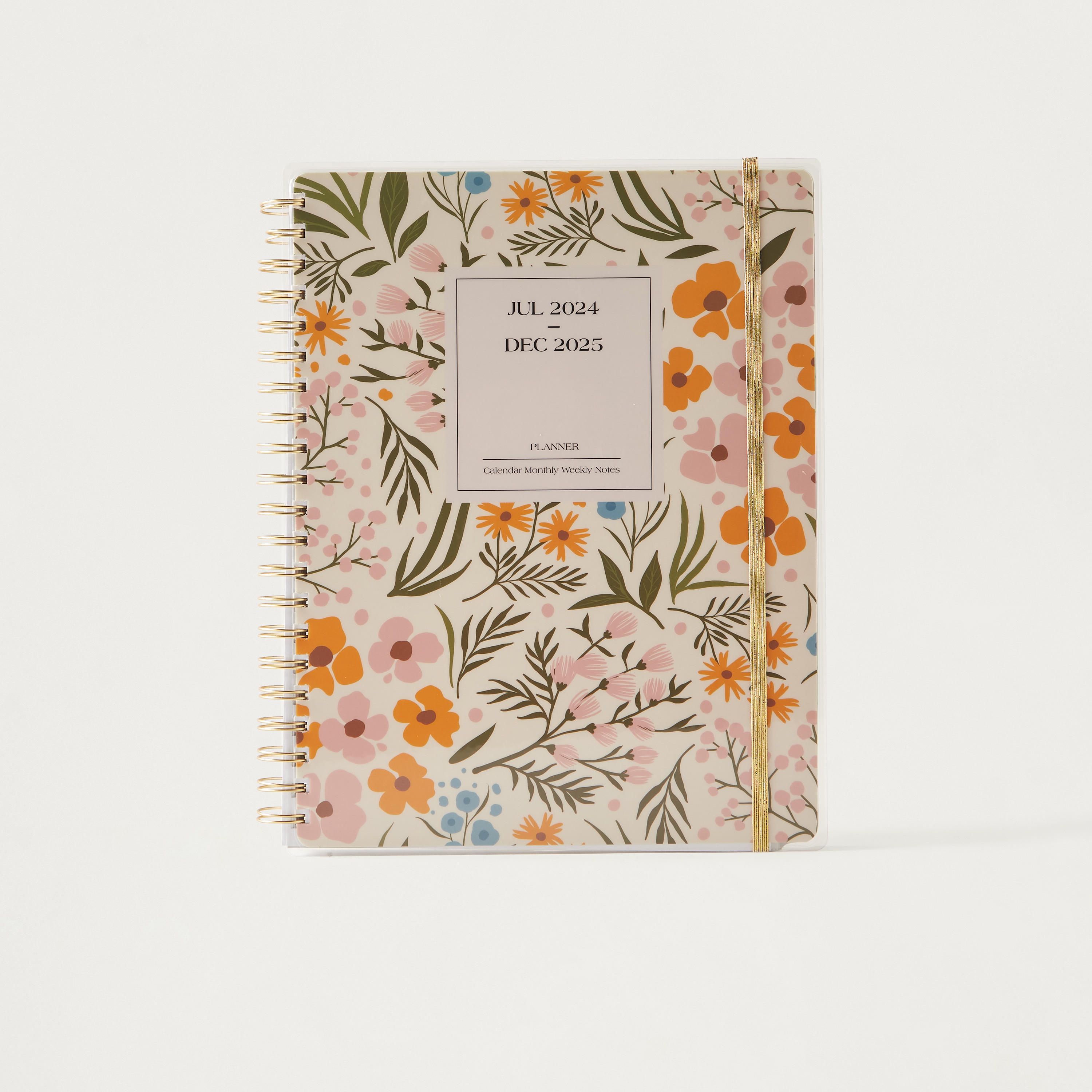 دفتر تخطيط شهري A4 بسلك لولبي بطبعات زهور من سيلون-school-stationery-notebooks-image-1