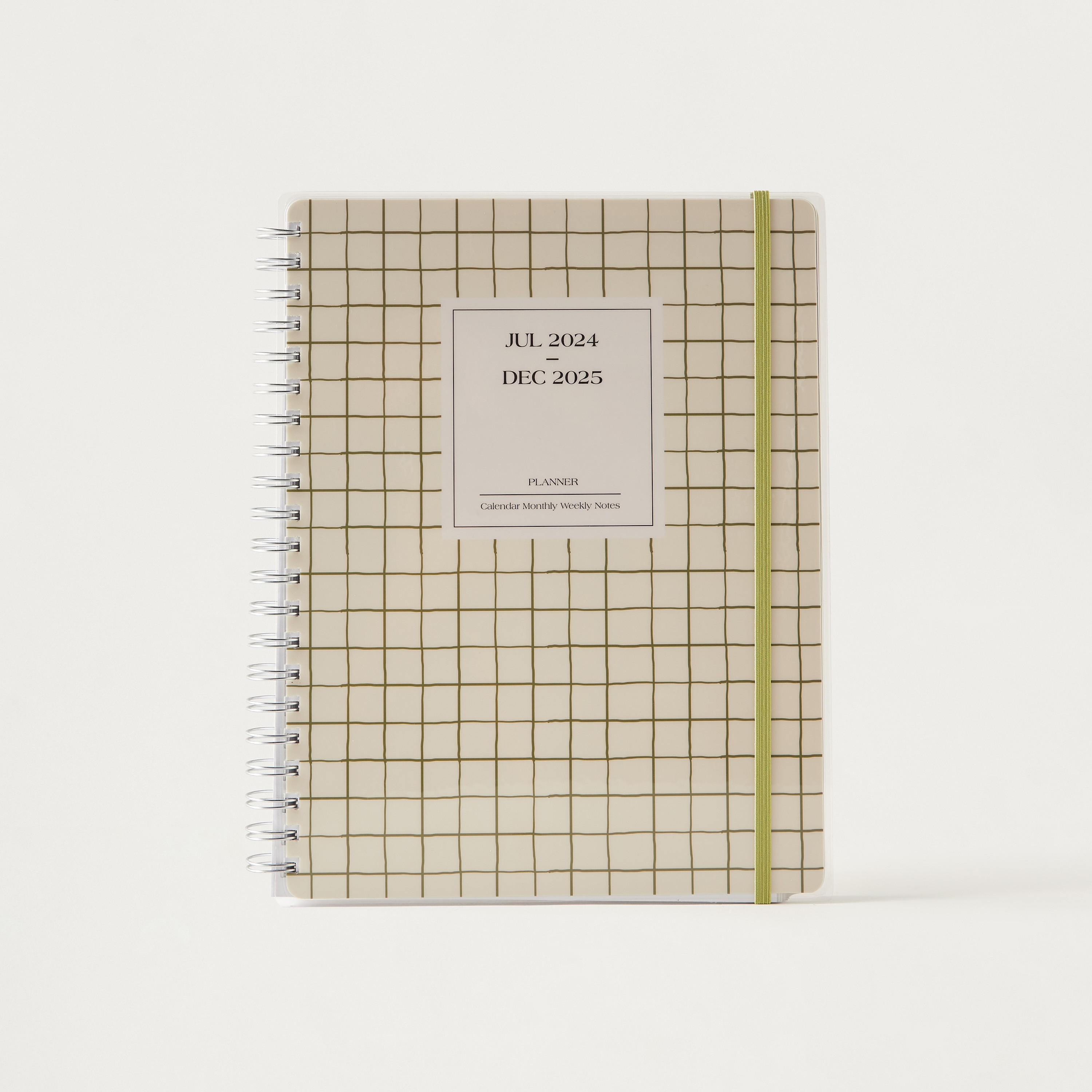 Syloon Checked A4 Monthly Planner Spiral Notebook-school-stationery-notebooks-image-1