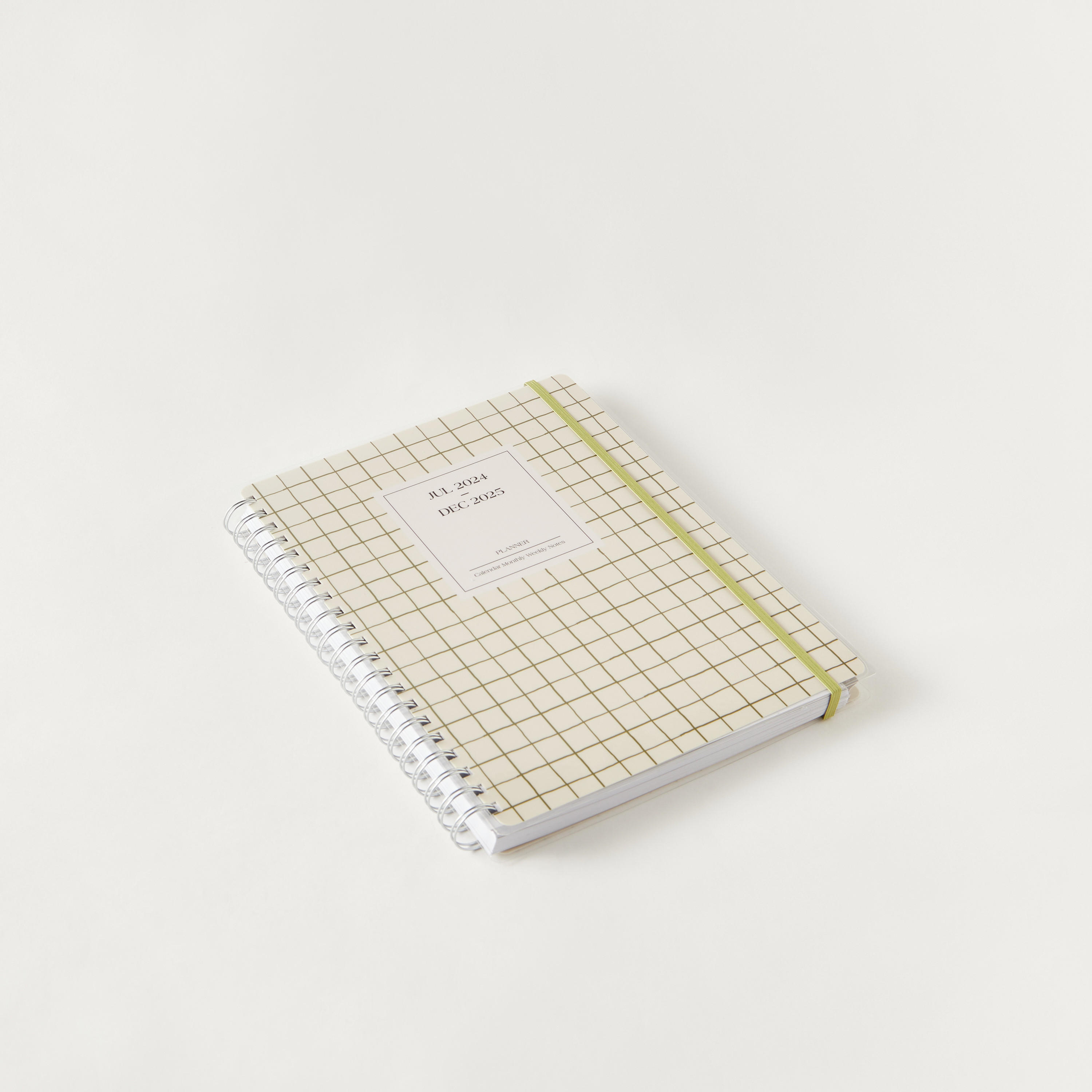 Syloon Checked A4 Monthly Planner Spiral Notebook-school-stationery-notebooks-image-2