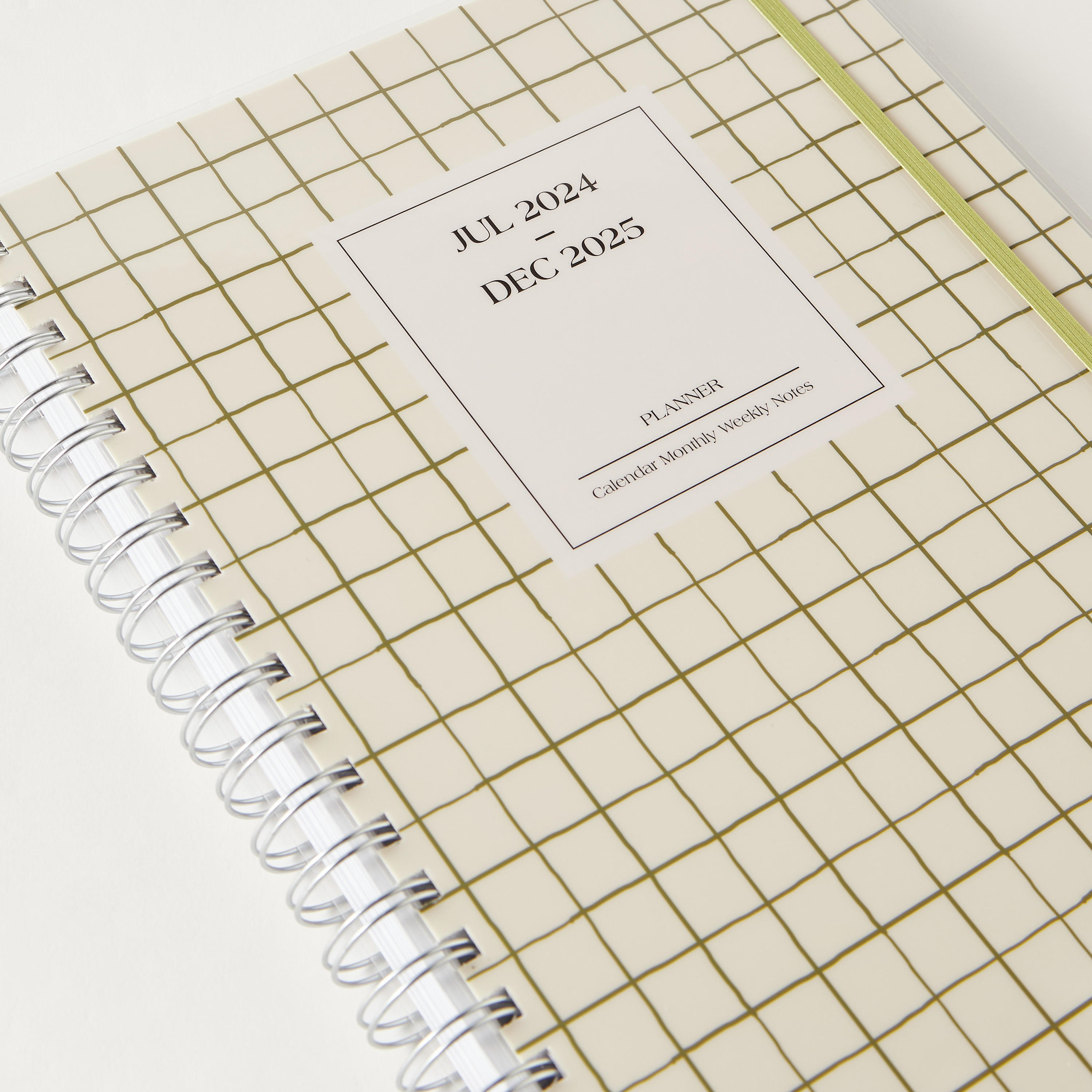 Syloon Checked A4 Monthly Planner Spiral Notebook-school-stationery-notebooks-image-3