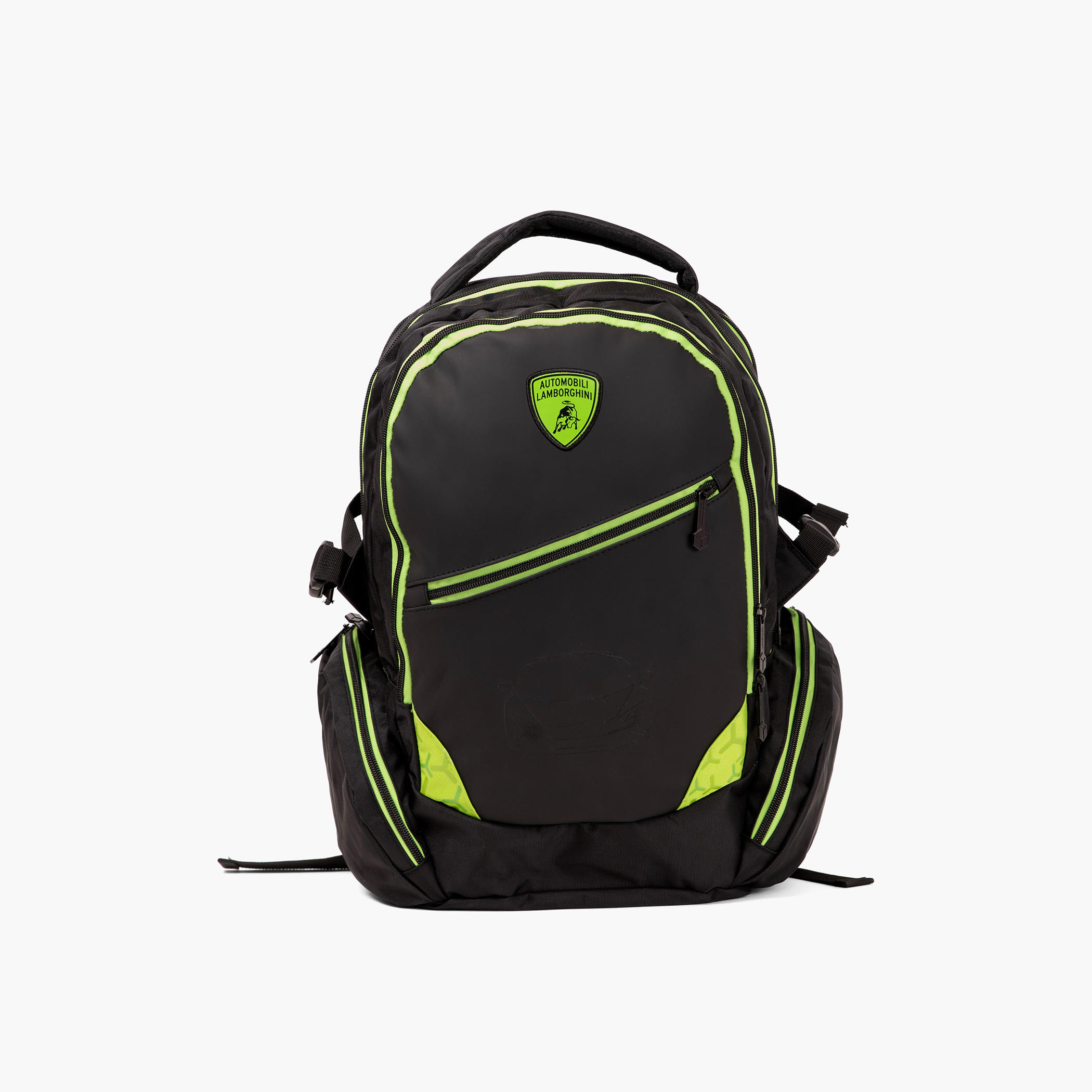 Lamborghini Printed 18-inch Backpack with Adjustable Shoulder Straps - 28x13x45 cms-cpmen-fashionaccessories-bagsandwallets-backpacks-image-1