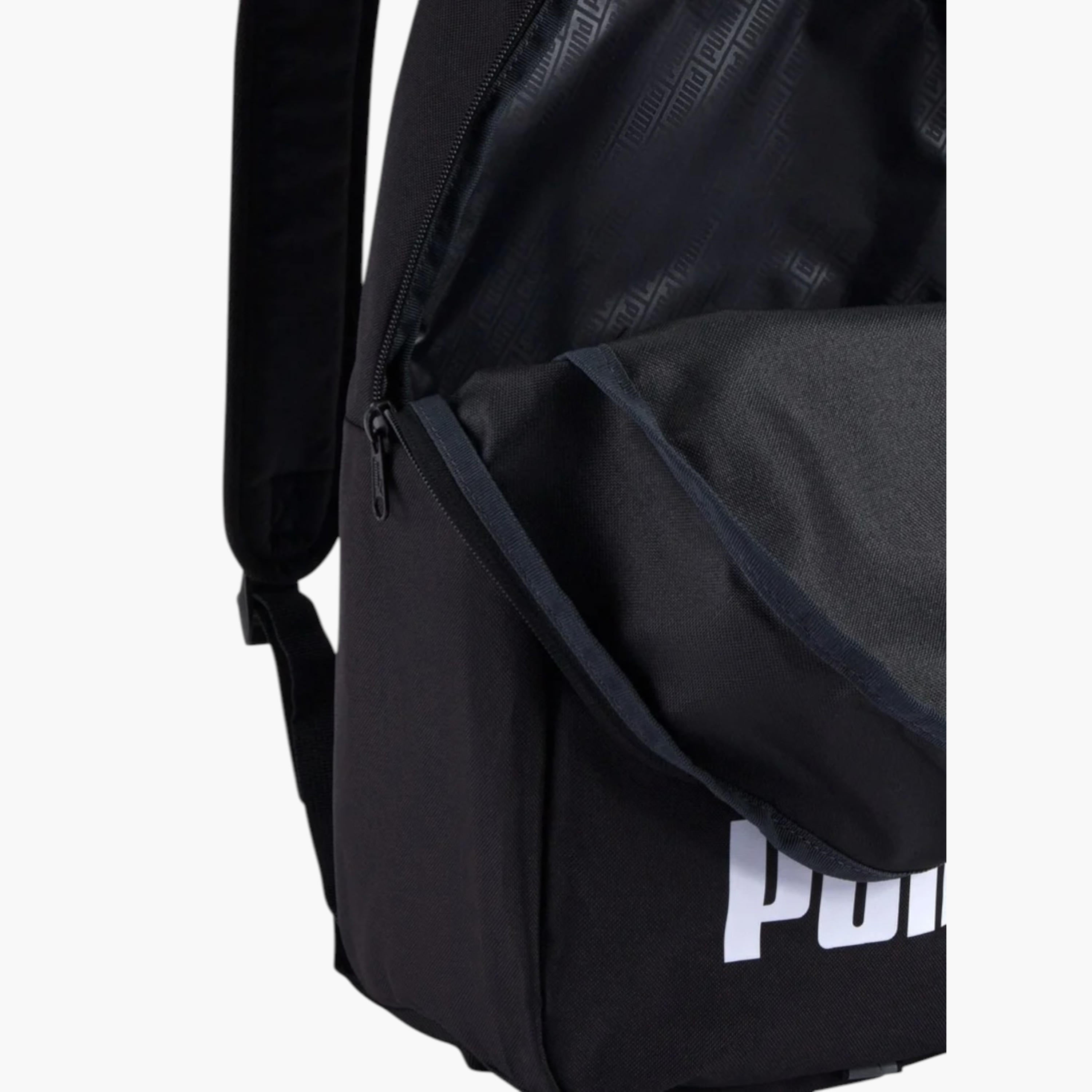 Puma Logo Print Backpack with Adjustable Shoulder Straps-men-bags-image-3