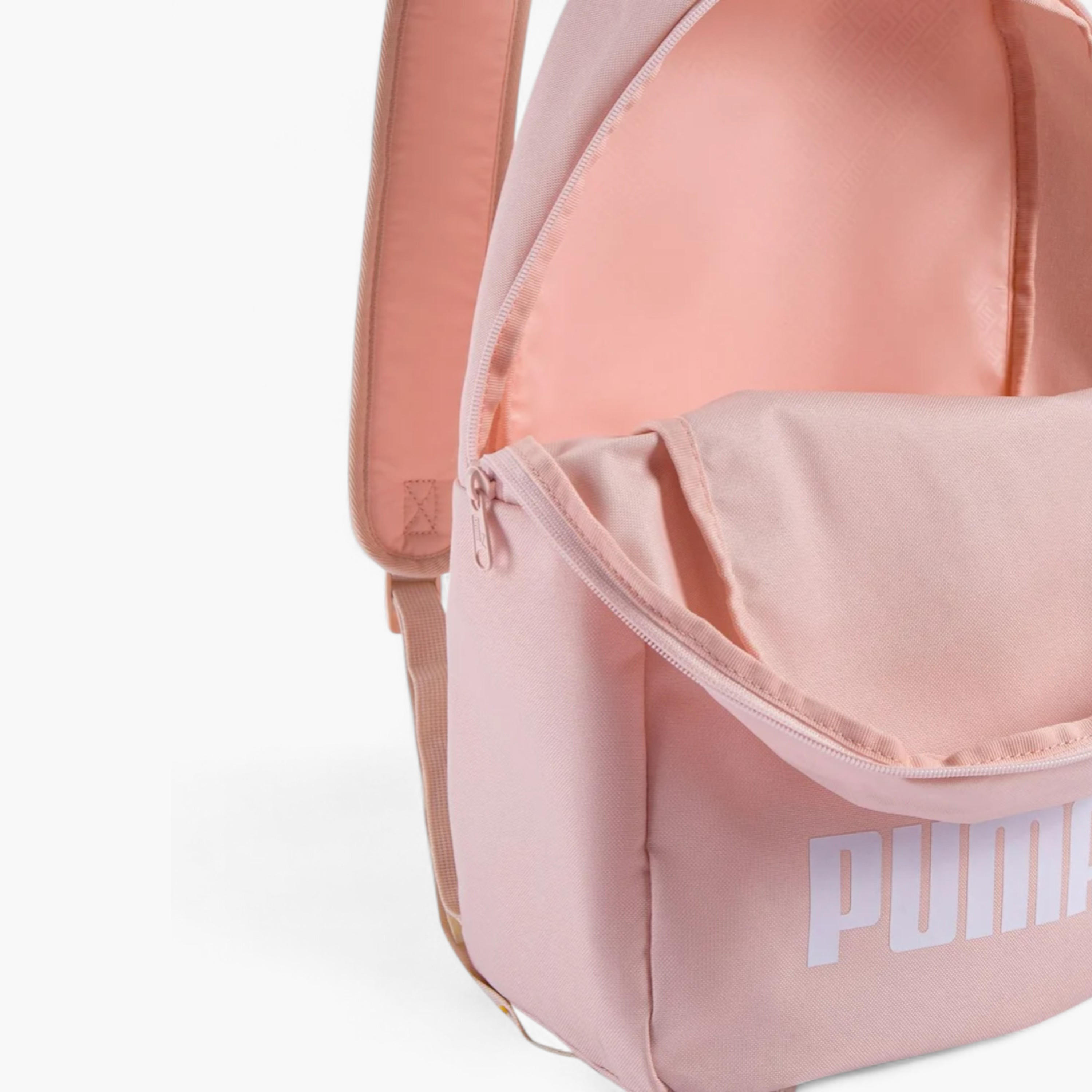 Puma Logo Print School Backpack with Adjustable Straps and Zip Closure -16x32x45 cm-girls-accessories-bags-image-3