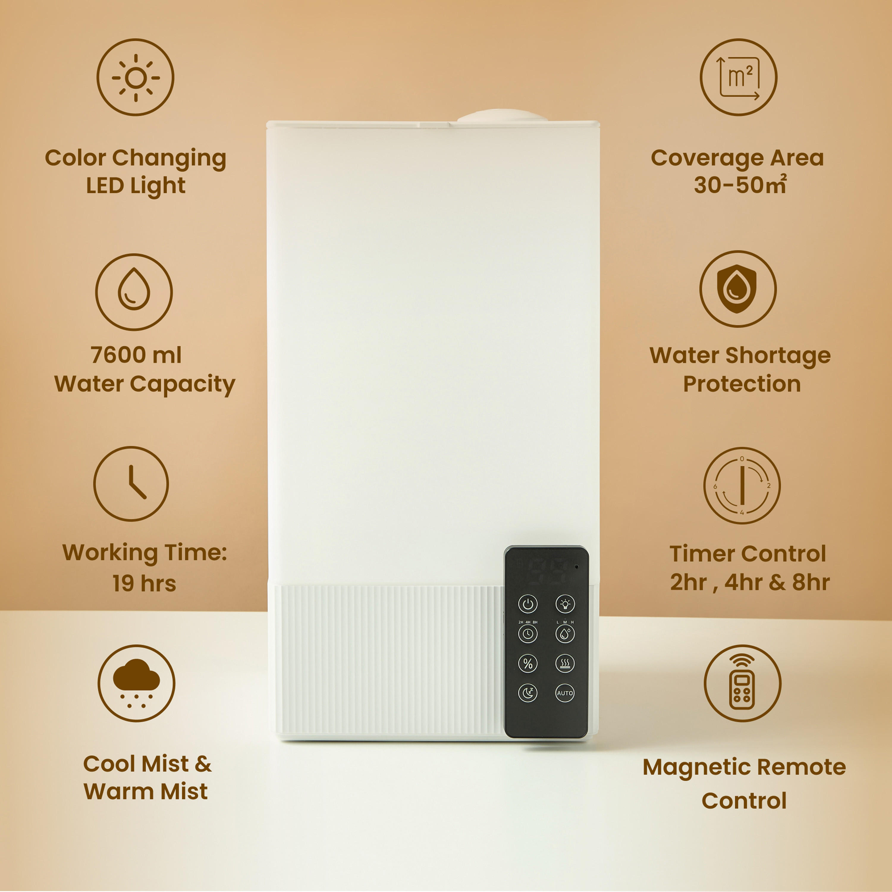 Serenity Aroma Humidifier with Remote - 7.6 L-household-homefragrance-airrevitalisersandhumidifiers-image-2