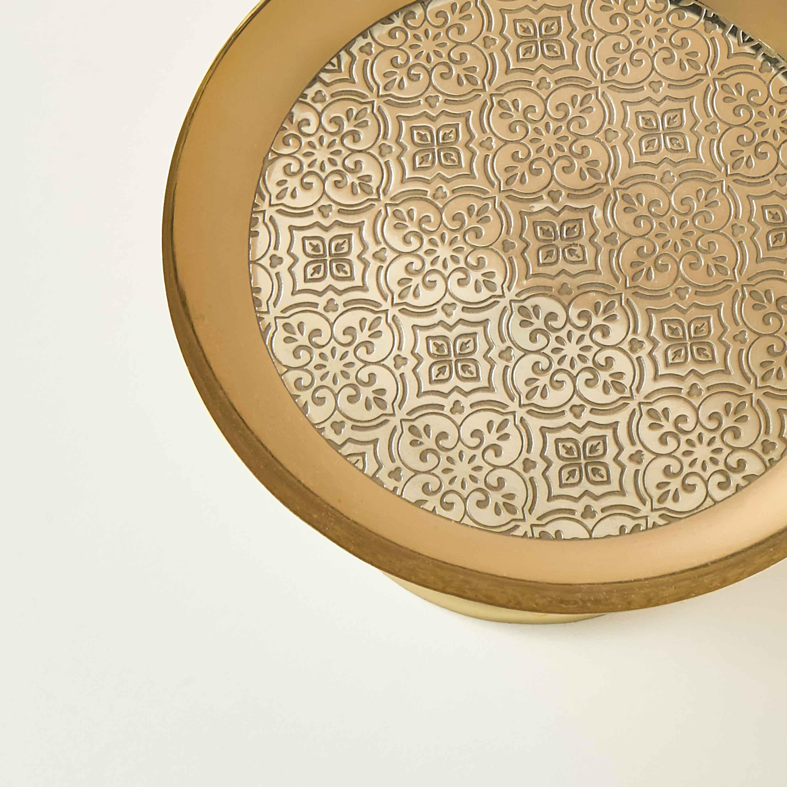 Embossed Iron Cake Stand - 20x14x12 cms-household-dining-serveware-cakestands-image-5