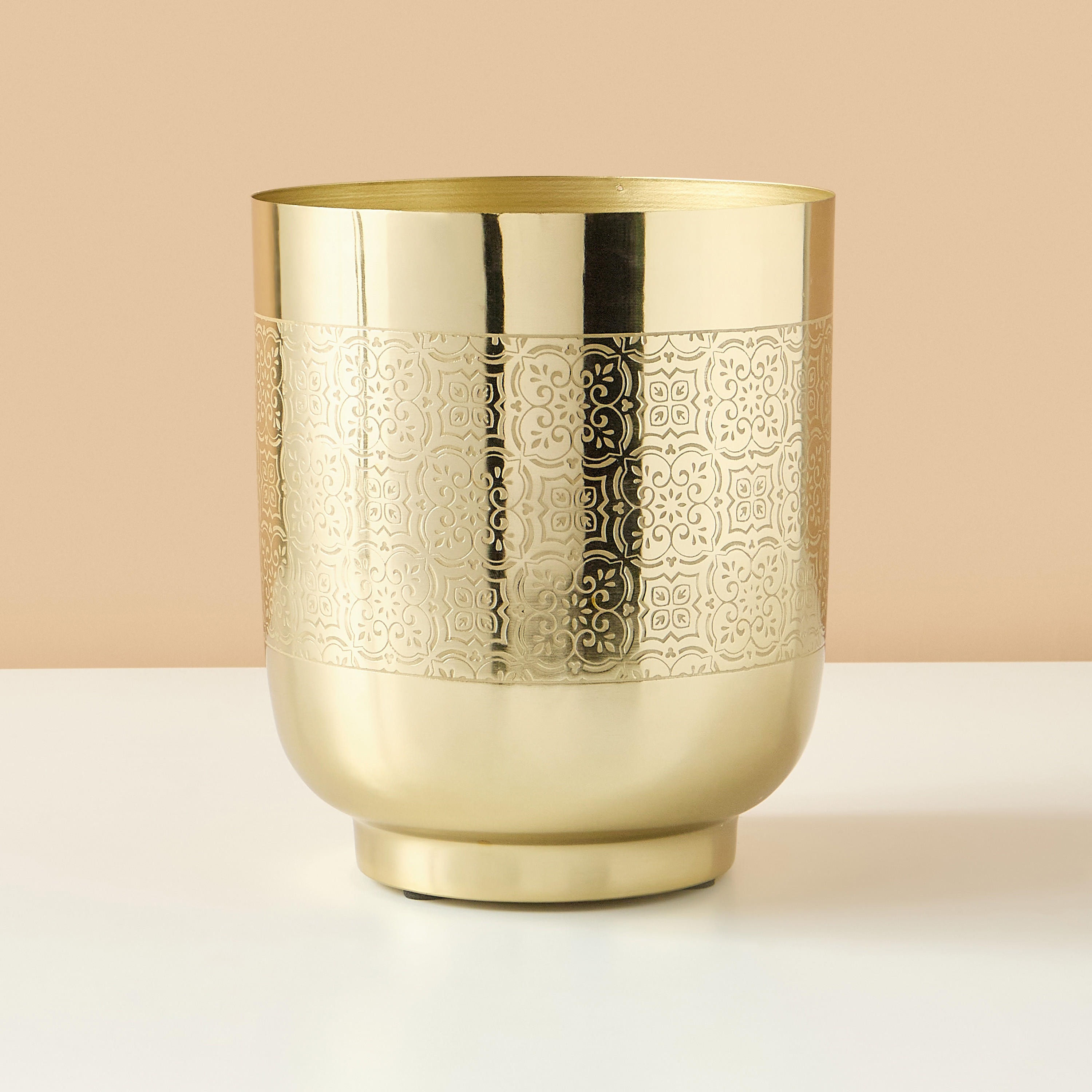 Textured Elevated Metal Planter - 25 cms-household-gardenandoutdoor-trellisandstands-plantrisers-image-2