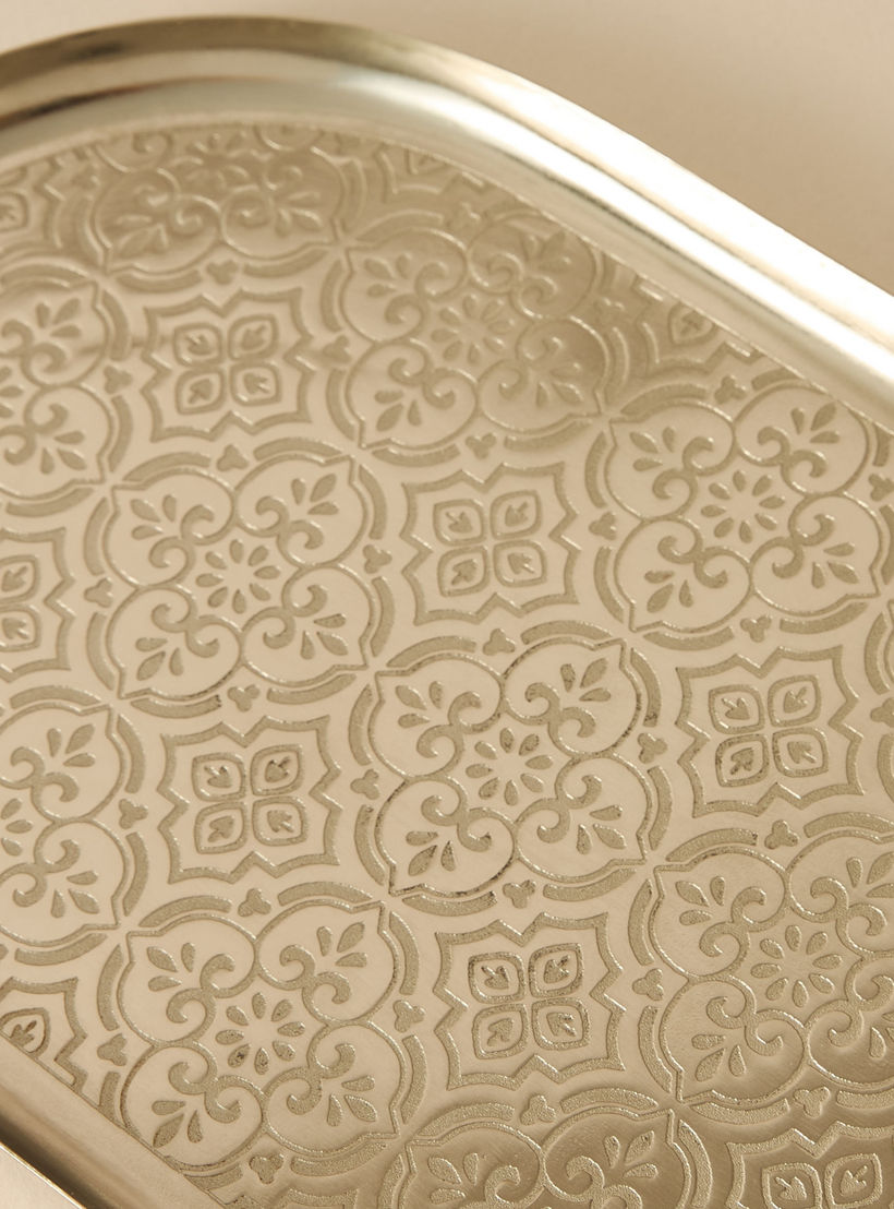 صينية بيضاوية بارزة الملمس بحافة مرتفعة - 25x16 سم-household-dining-serveware-servingtrays-image-3
