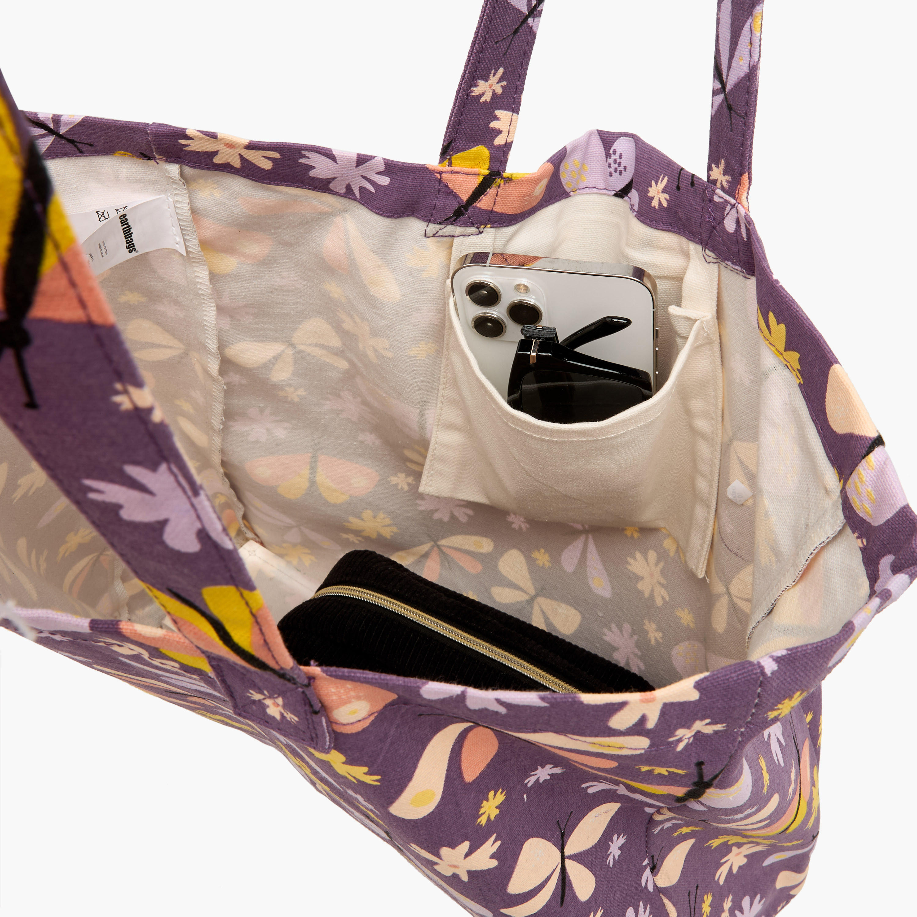 شنطة توتي بمقابض مزدوجة وشُرّابات وطبعات فراشة-women-bagsandwallets-handbags-image-7