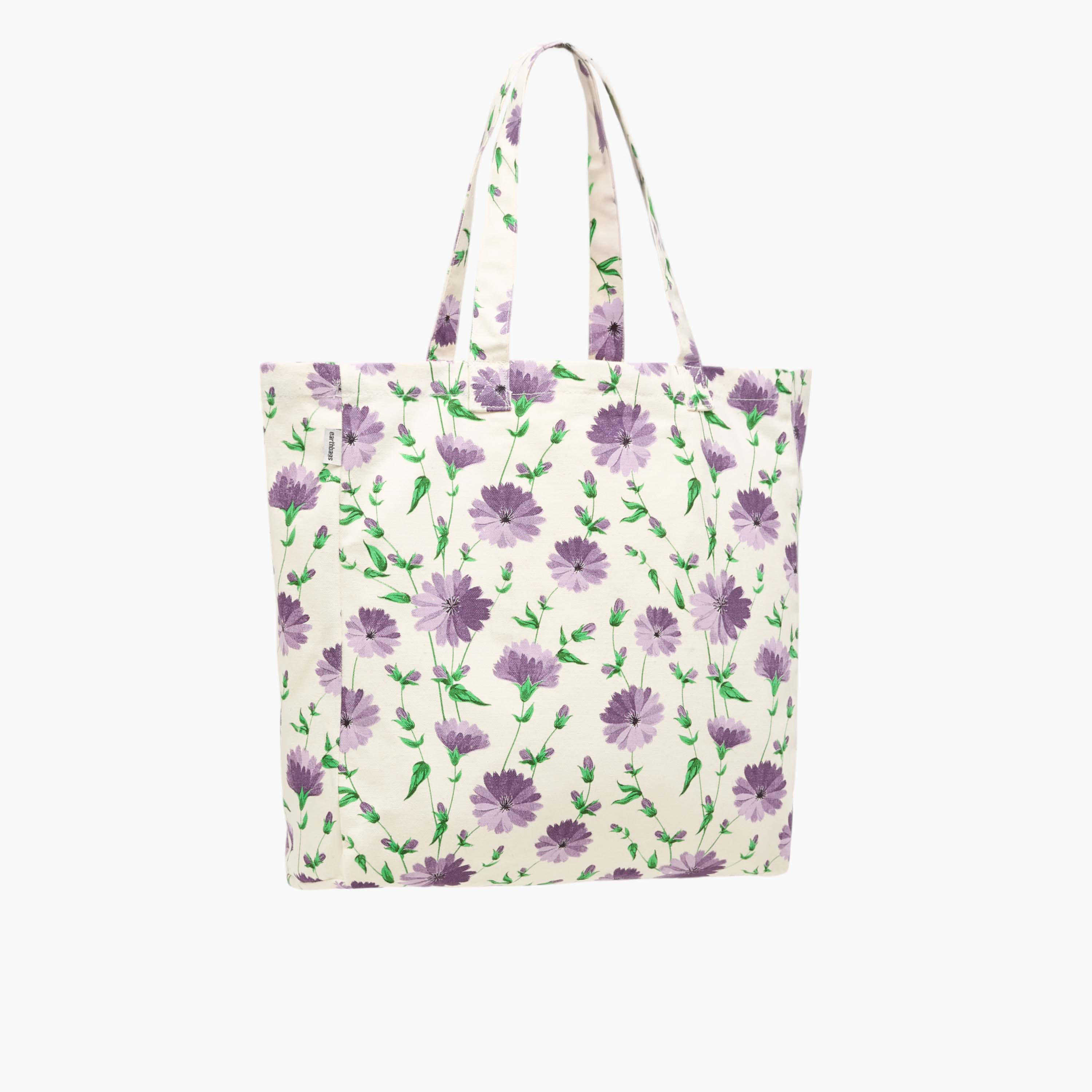 شنطة تسوق بمقابض مزدوجة وشُرّابات وطبعات زهرية-women-bagsandwallets-handbags-image-4