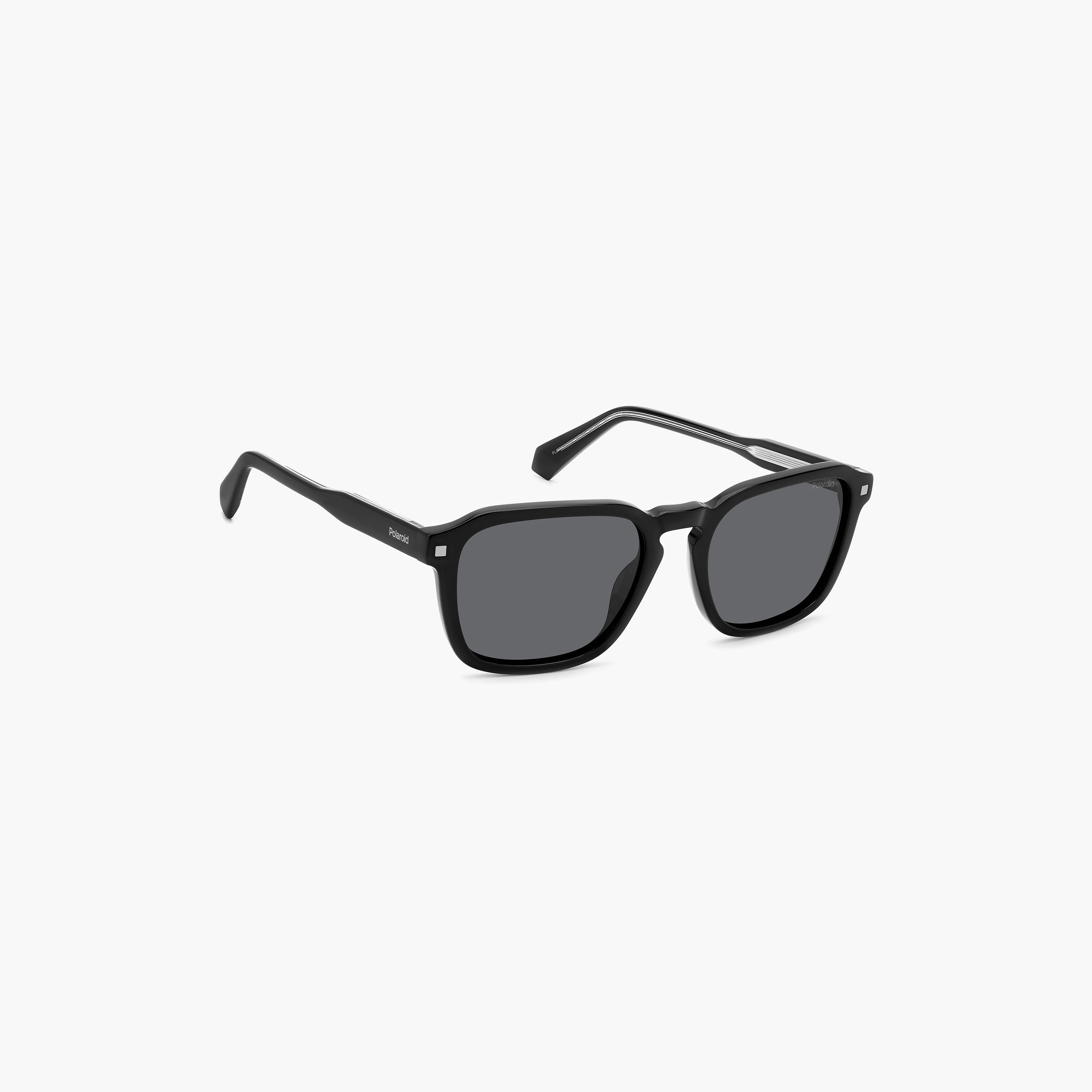 Polaroid Polarized 53 MM Grey Rectangle Sunglasses | 20636580753M9-men-sunglasses-image-3