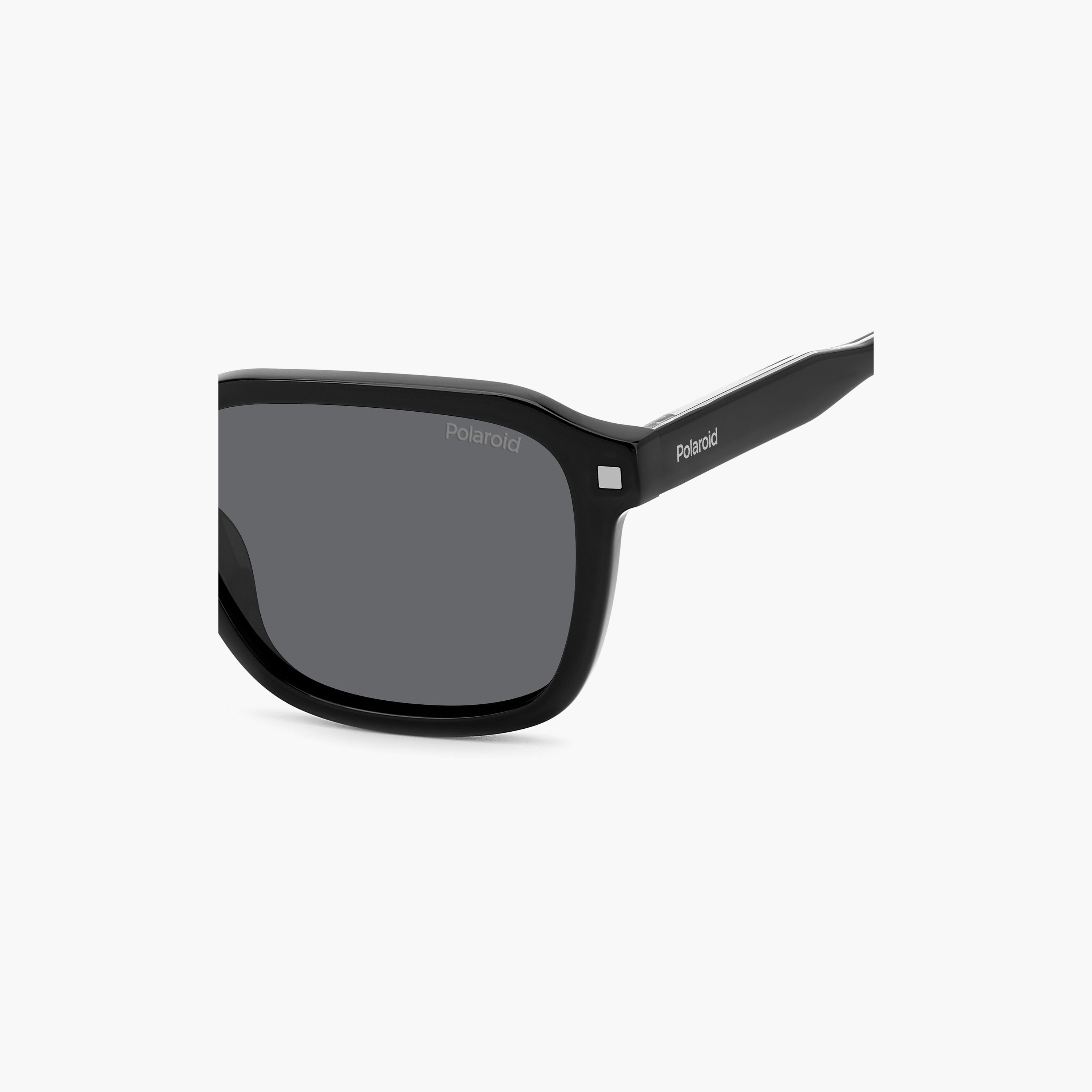 Polaroid Polarized 53 MM Grey Rectangle Sunglasses | 20636580753M9-men-sunglasses-image-5