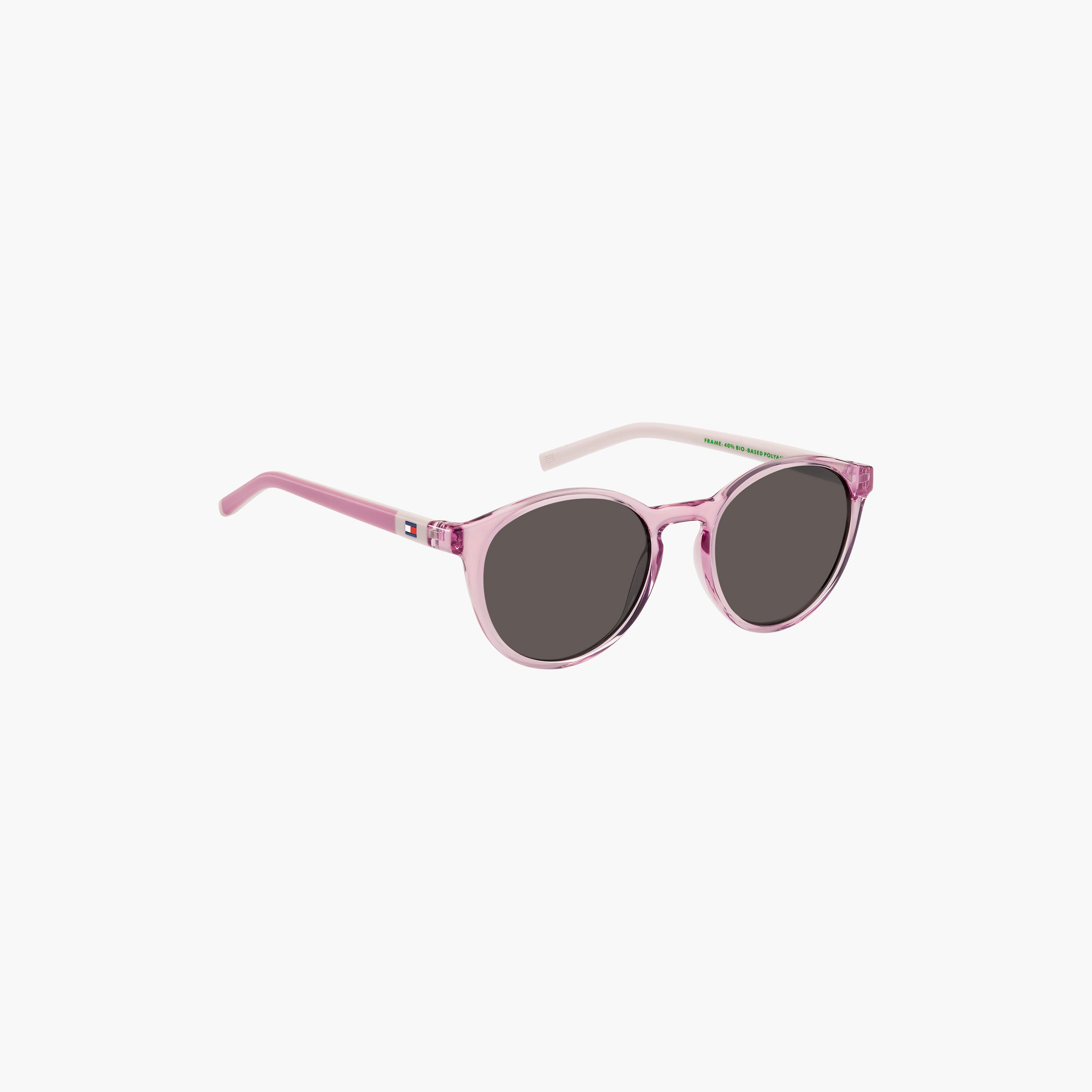 نظارات شمسية مقاس 47 ملم رمادية مستديرة من تومي هيلفيغر | 20714435J47IR-girls-accessories-sunglasses-image-3