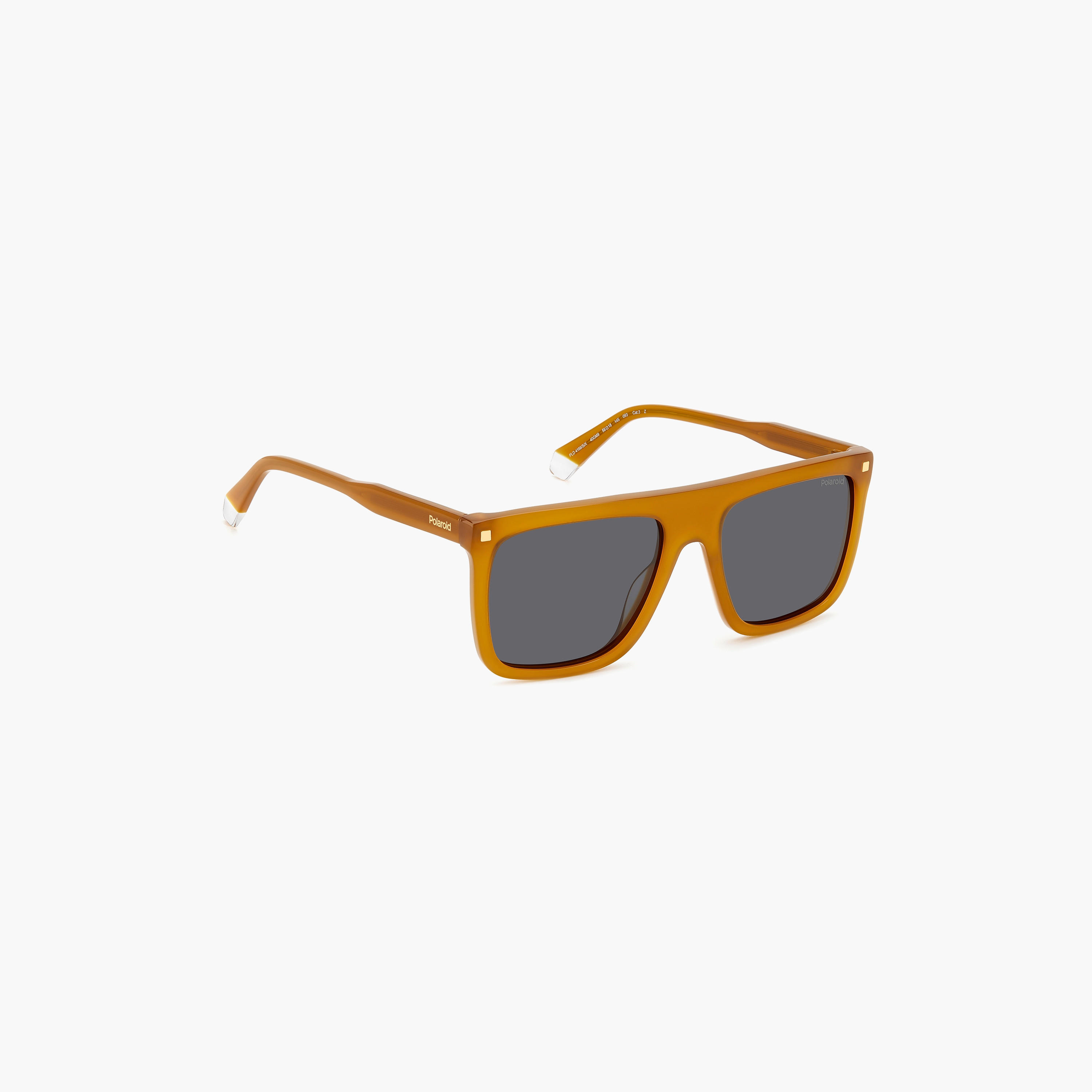 Polaroid Polarized 56 MM Grey Square Sunglasses | 20677940G56M9-men-sunglasses-image-3