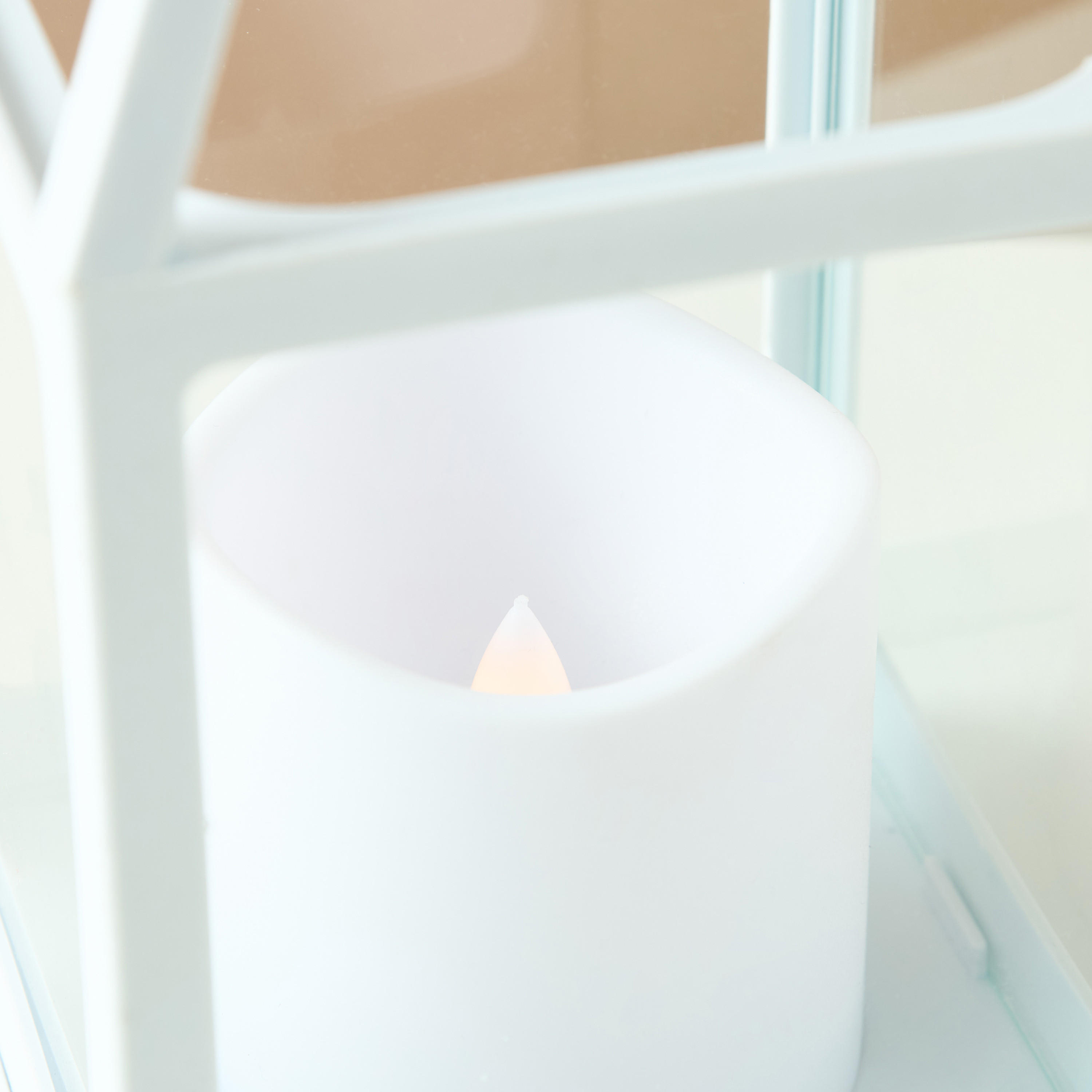 LED Flame Candle with Metal Lantern - 22 cms-household-decor-candleholdersandlanterns-image-4