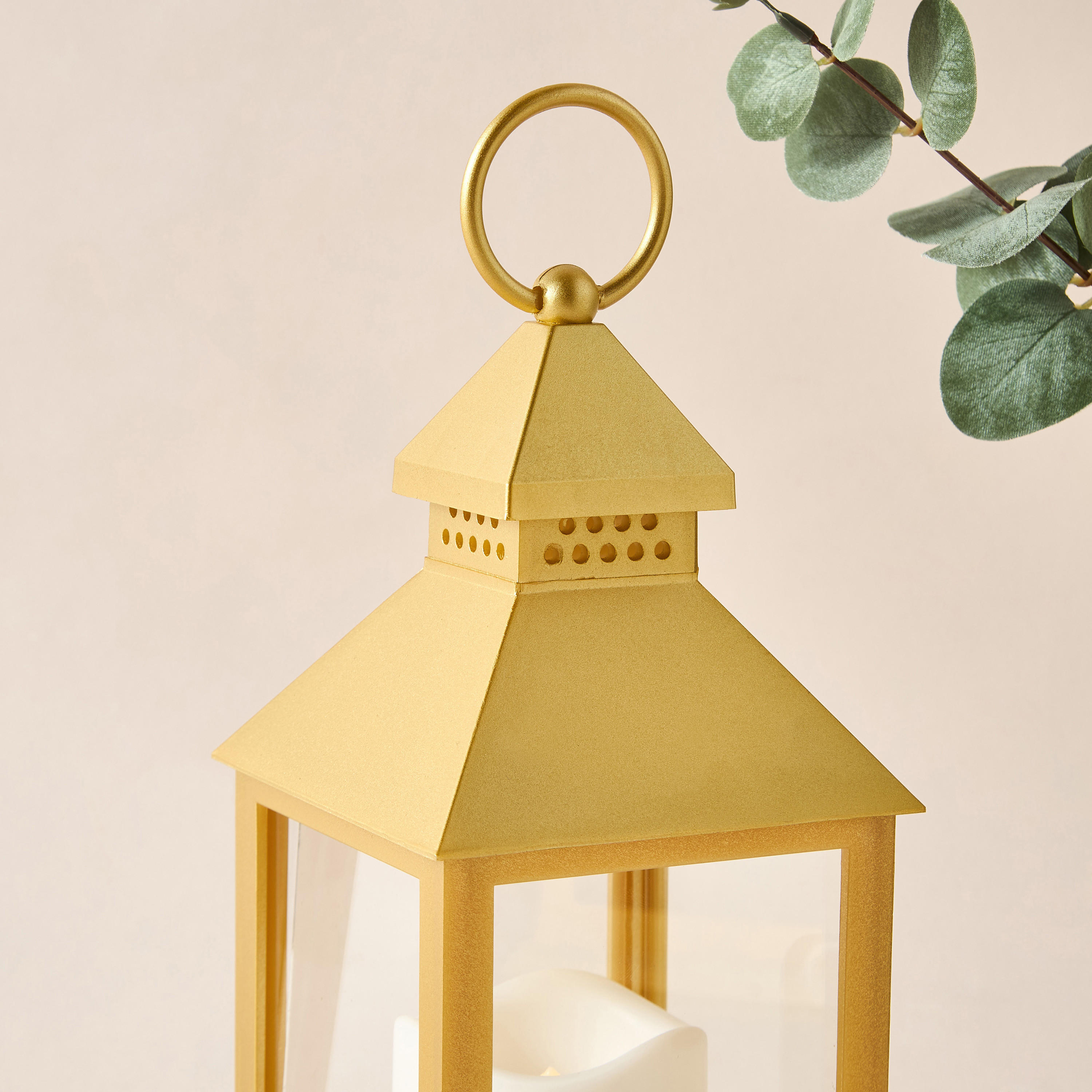 LED Flame Candle with Metal Lantern - 24 cm-household-decor-candleholdersandlanterns-image-3