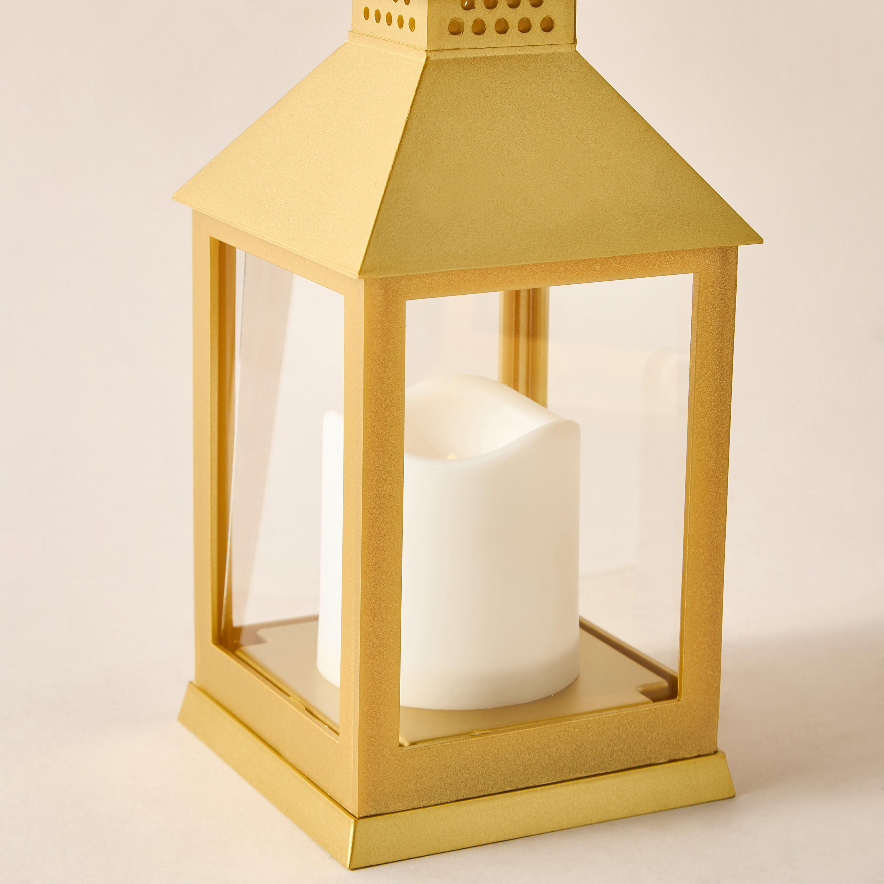 LED Flame Candle with Metal Lantern - 24 cm-household-decor-candleholdersandlanterns-image-4